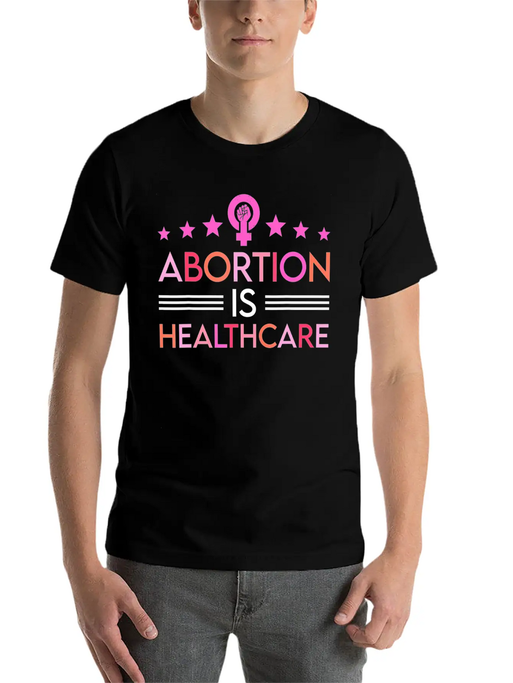 Abortion Is Healthcare Feminist Feminism Timeless Short Sleeve Tee – Comfy And Minimalist Design