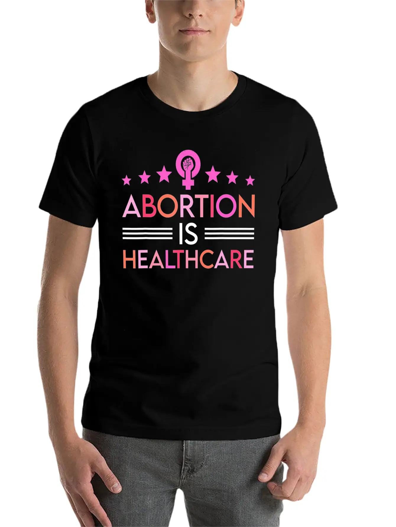 Abortion Is Healthcare Feminist Feminism Timeless Short Sleeve Tee – Comfy And Minimalist Design