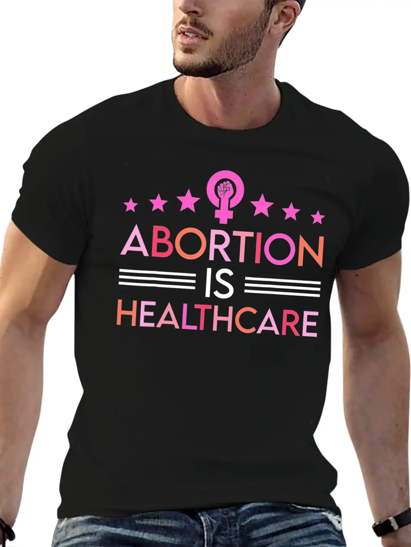 Abortion Is Healthcare Feminist Feminism Timeless Short Sleeve Tee – Comfy And Minimalist Design