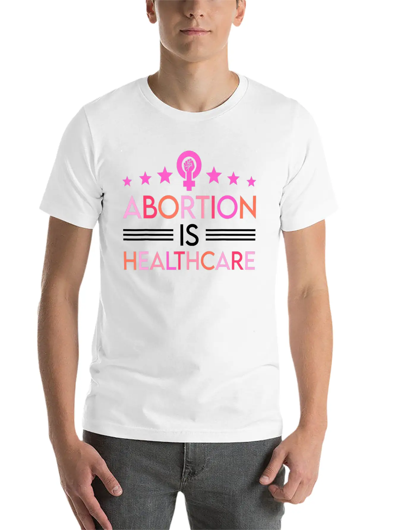 Abortion Is Healthcare Feminist Feminism Timeless Short Sleeve Tee – Comfy And Minimalist Design