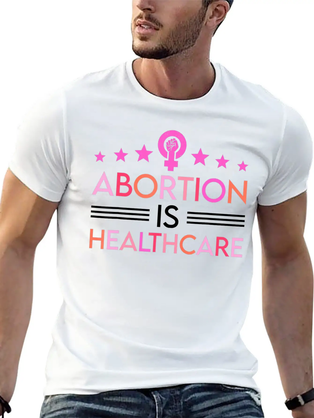 Abortion Is Healthcare Feminist Feminism Timeless Short Sleeve Tee – Comfy And Minimalist Design