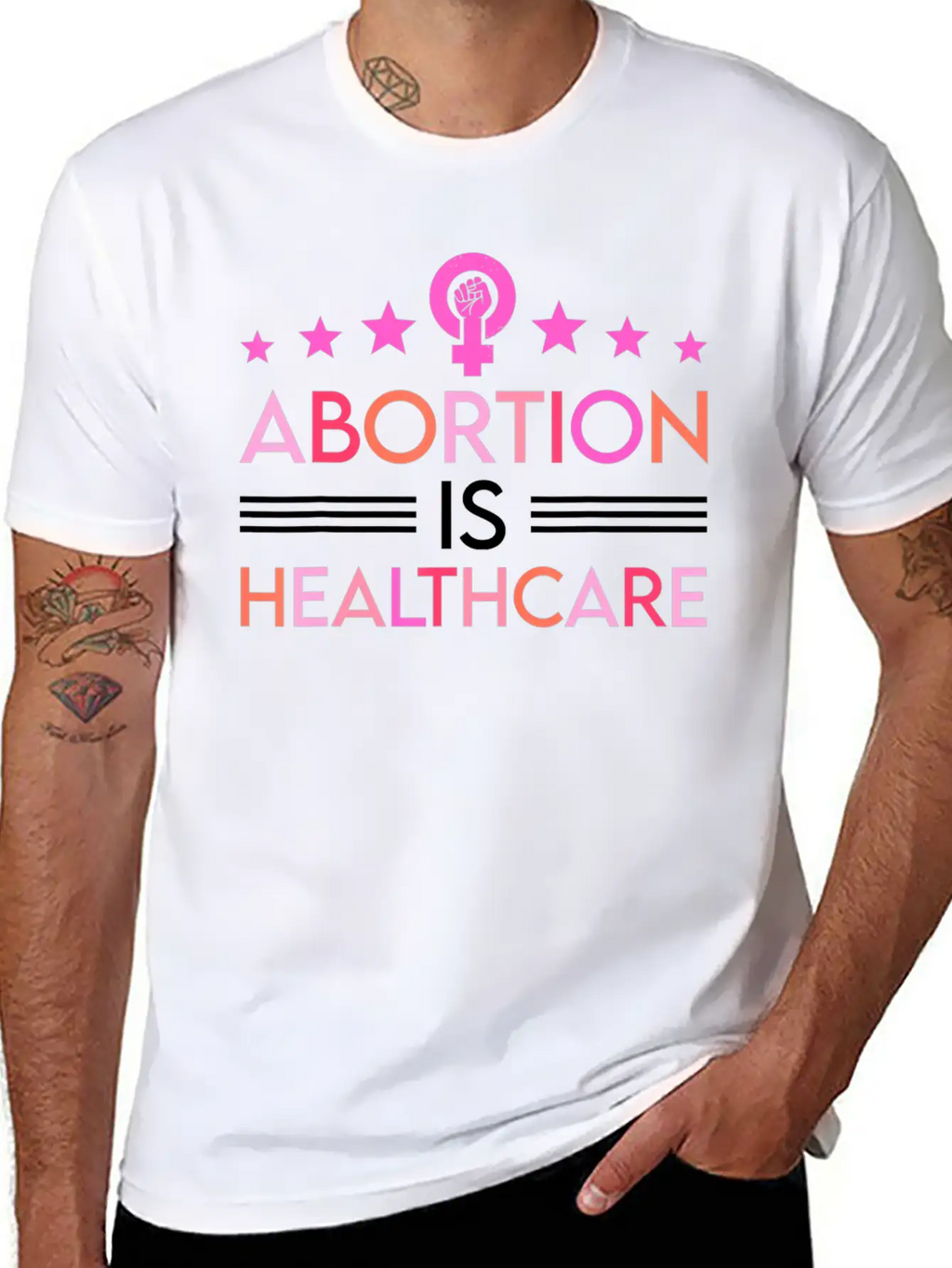 Abortion Is Healthcare Feminist Feminism Timeless Short Sleeve Tee – Comfy And Minimalist Design