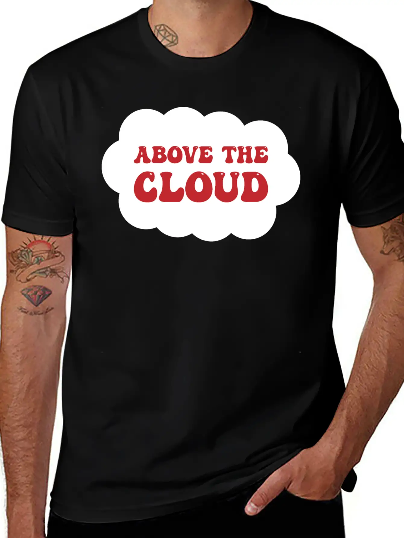 Above The Cloud Comfortable Minimalist Graphic Tee – Summer Style Essential