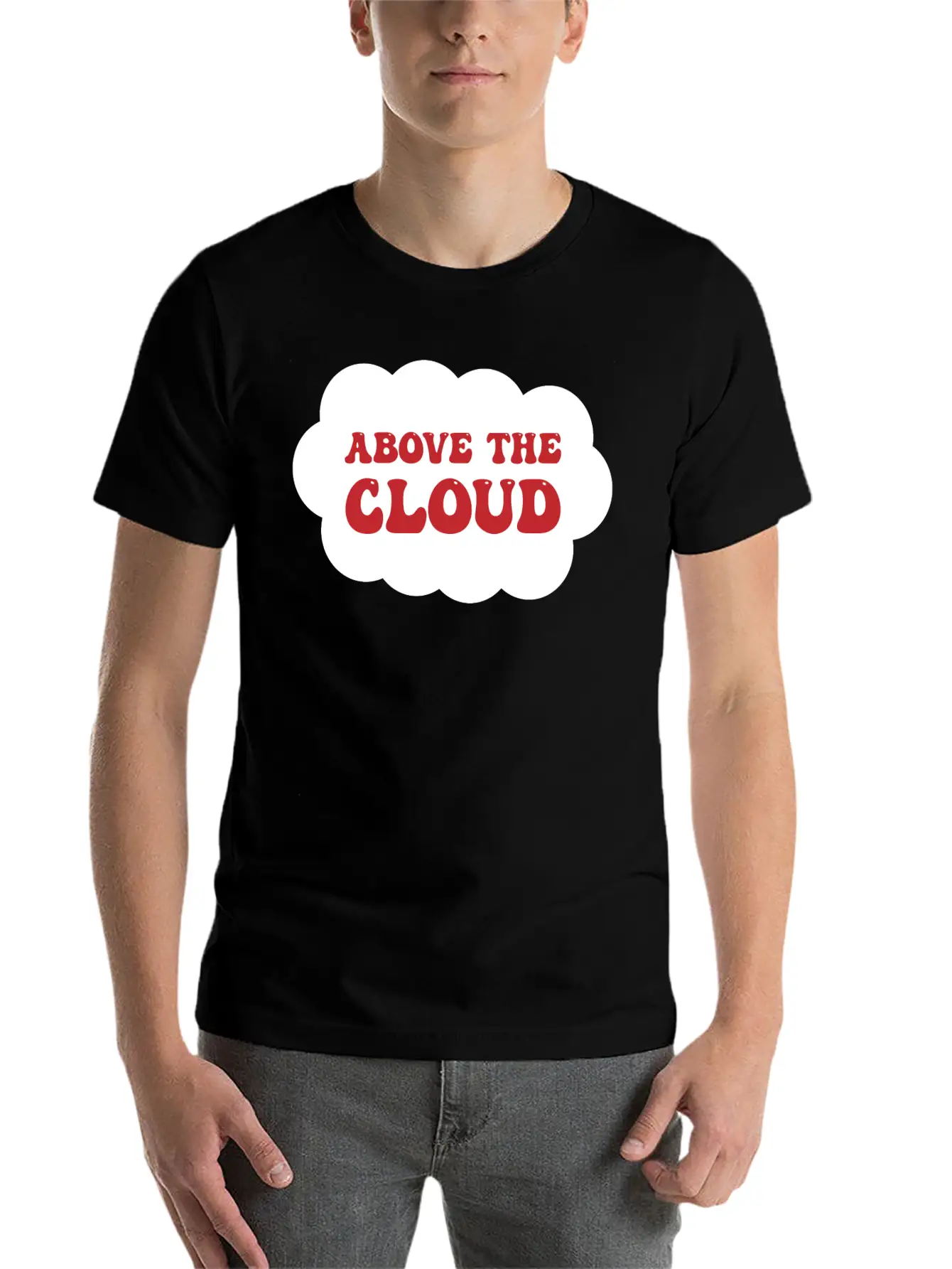 Above The Cloud Comfortable Minimalist Graphic Tee – Summer Style Essential