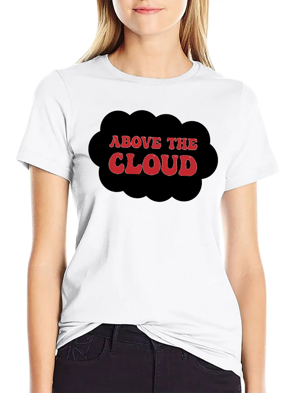 Above The Cloud Comfortable Minimalist Graphic Tee – Summer Style Essential