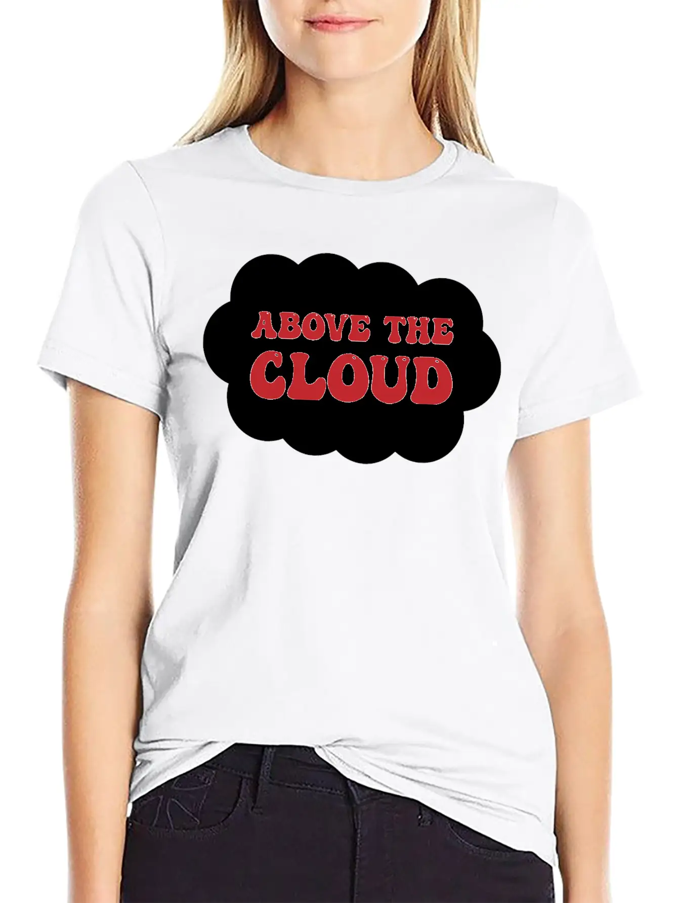 Above The Cloud Comfortable Minimalist Graphic Tee – Summer Style Essential