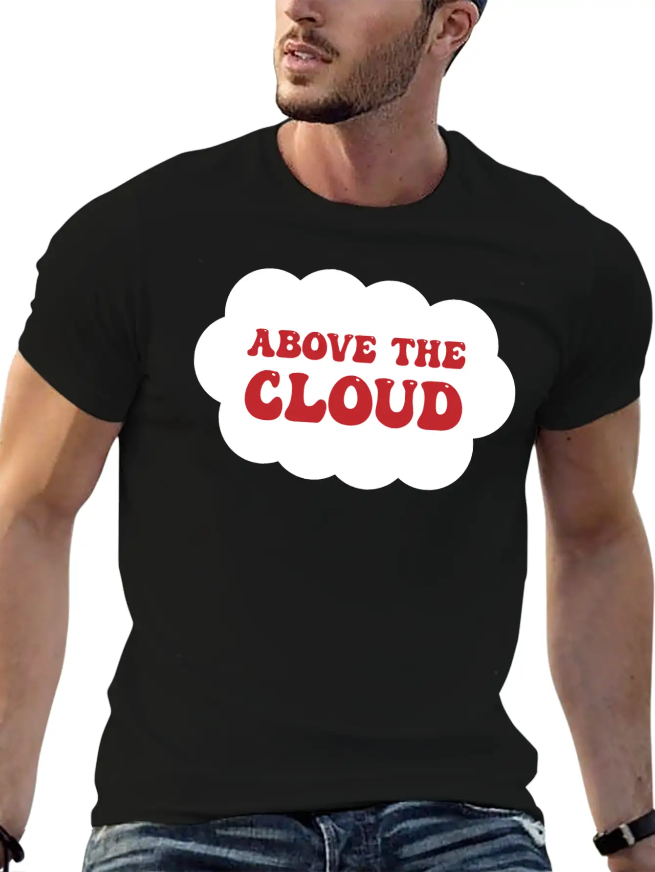 Above The Cloud Comfortable Minimalist Graphic Tee – Summer Style Essential