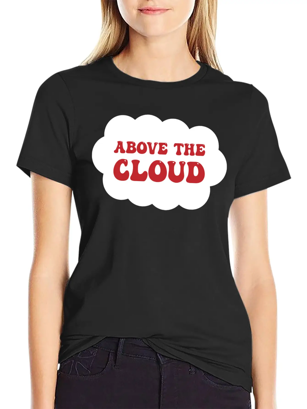 Above The Cloud Comfortable Minimalist Graphic Tee – Summer Style Essential