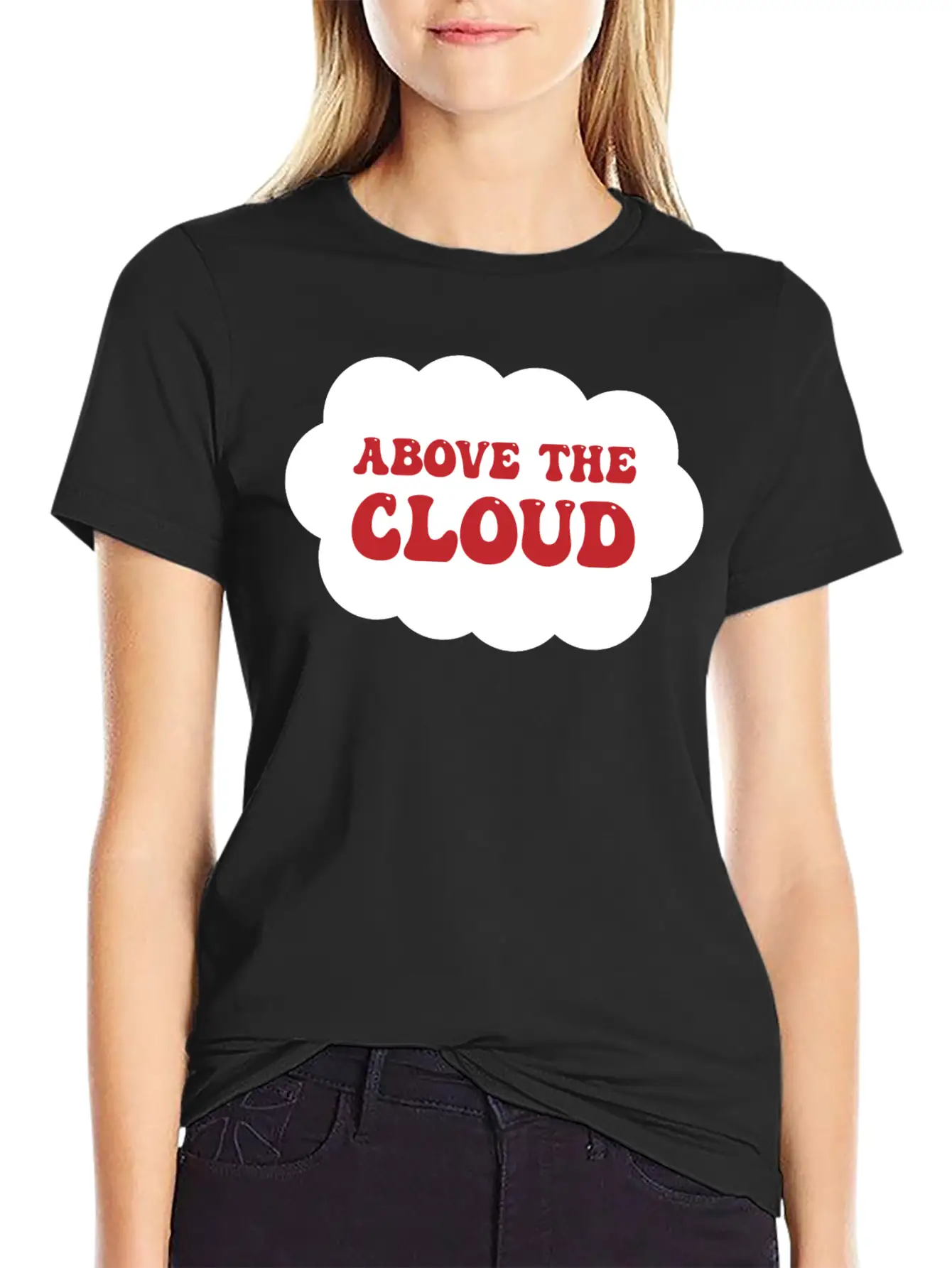 Above The Cloud Comfortable Minimalist Graphic Tee – Summer Style Essential