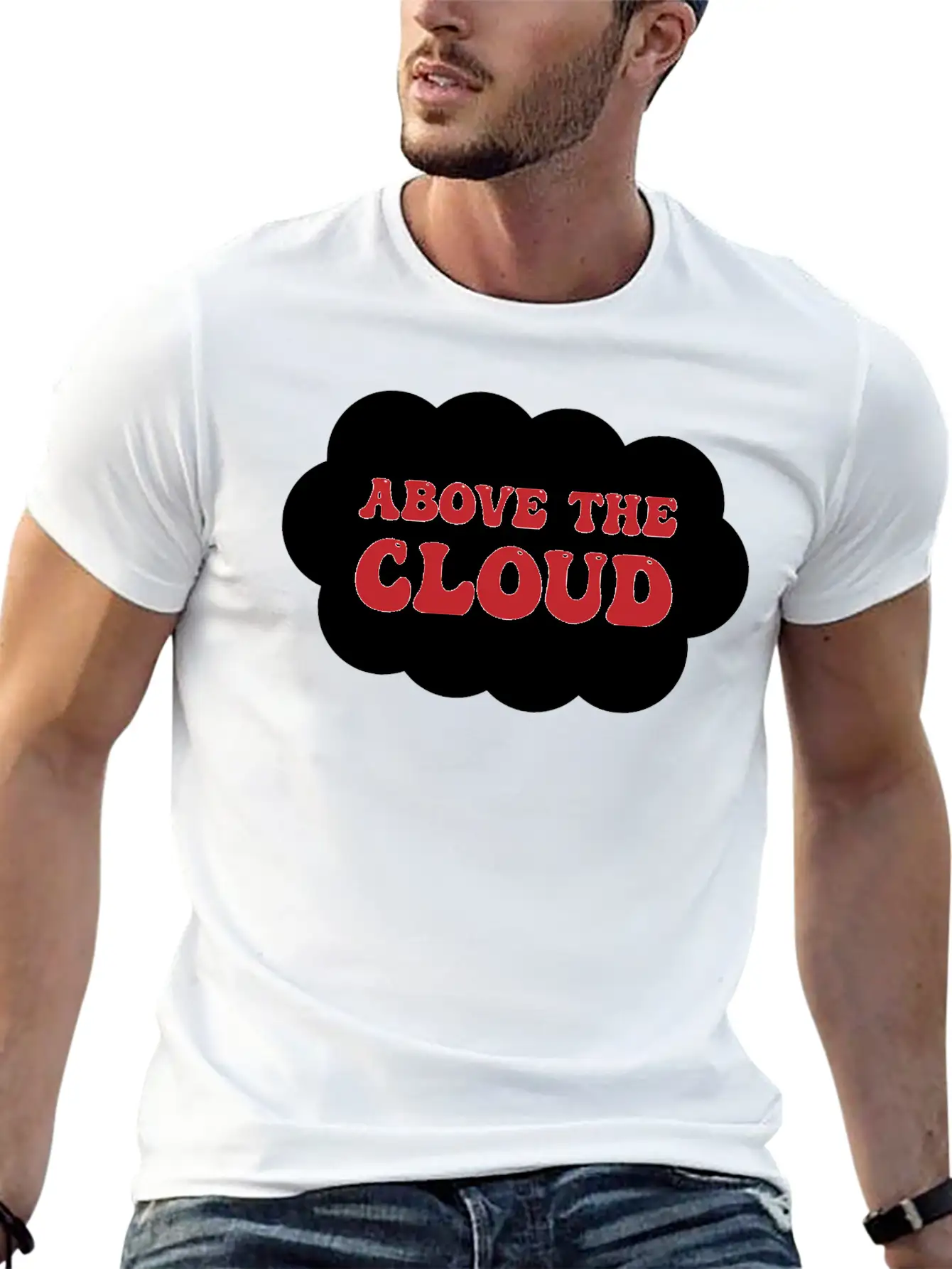 Above The Cloud Comfortable Minimalist Graphic Tee – Summer Style Essential