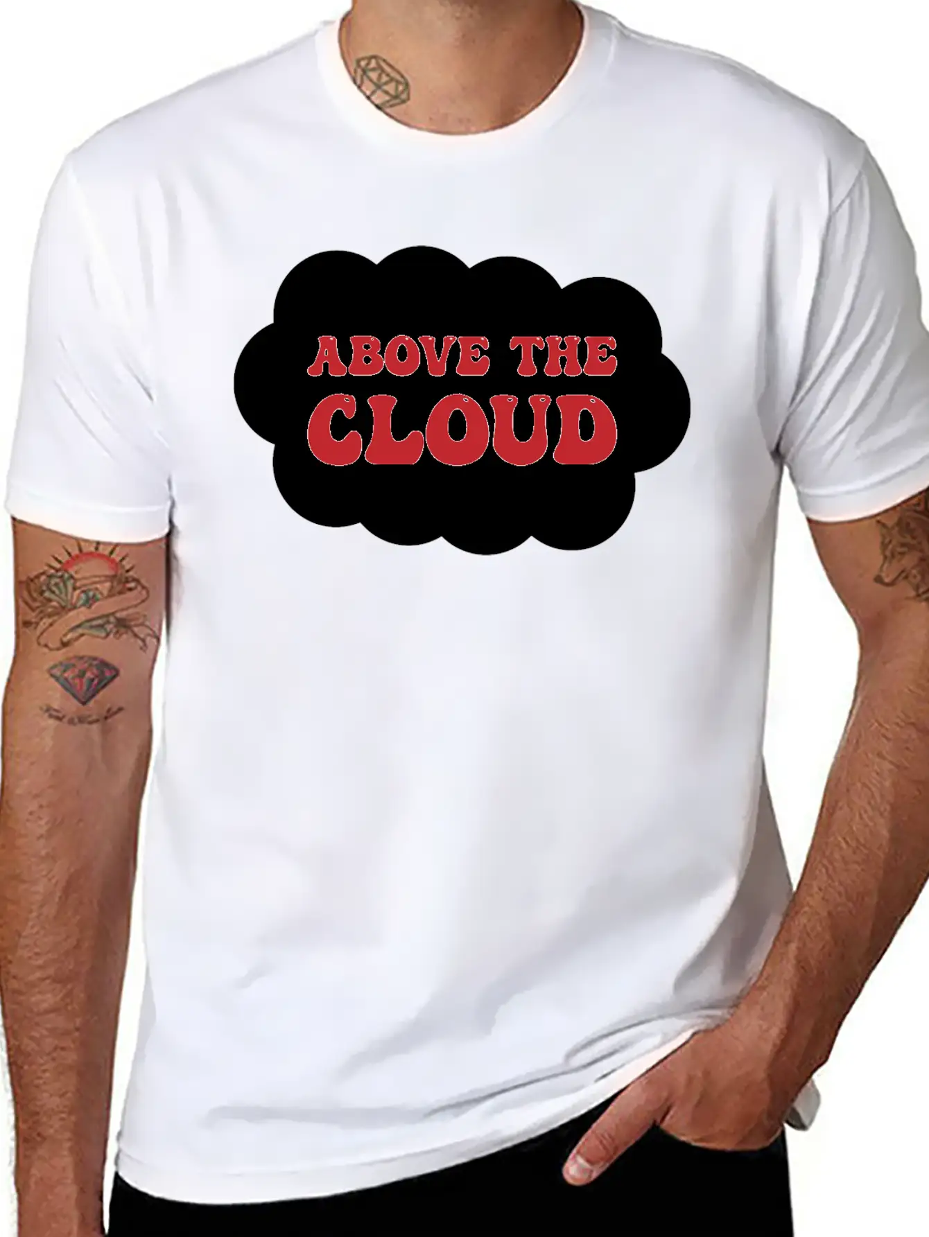 Above The Cloud Comfortable Minimalist Graphic Tee – Summer Style Essential