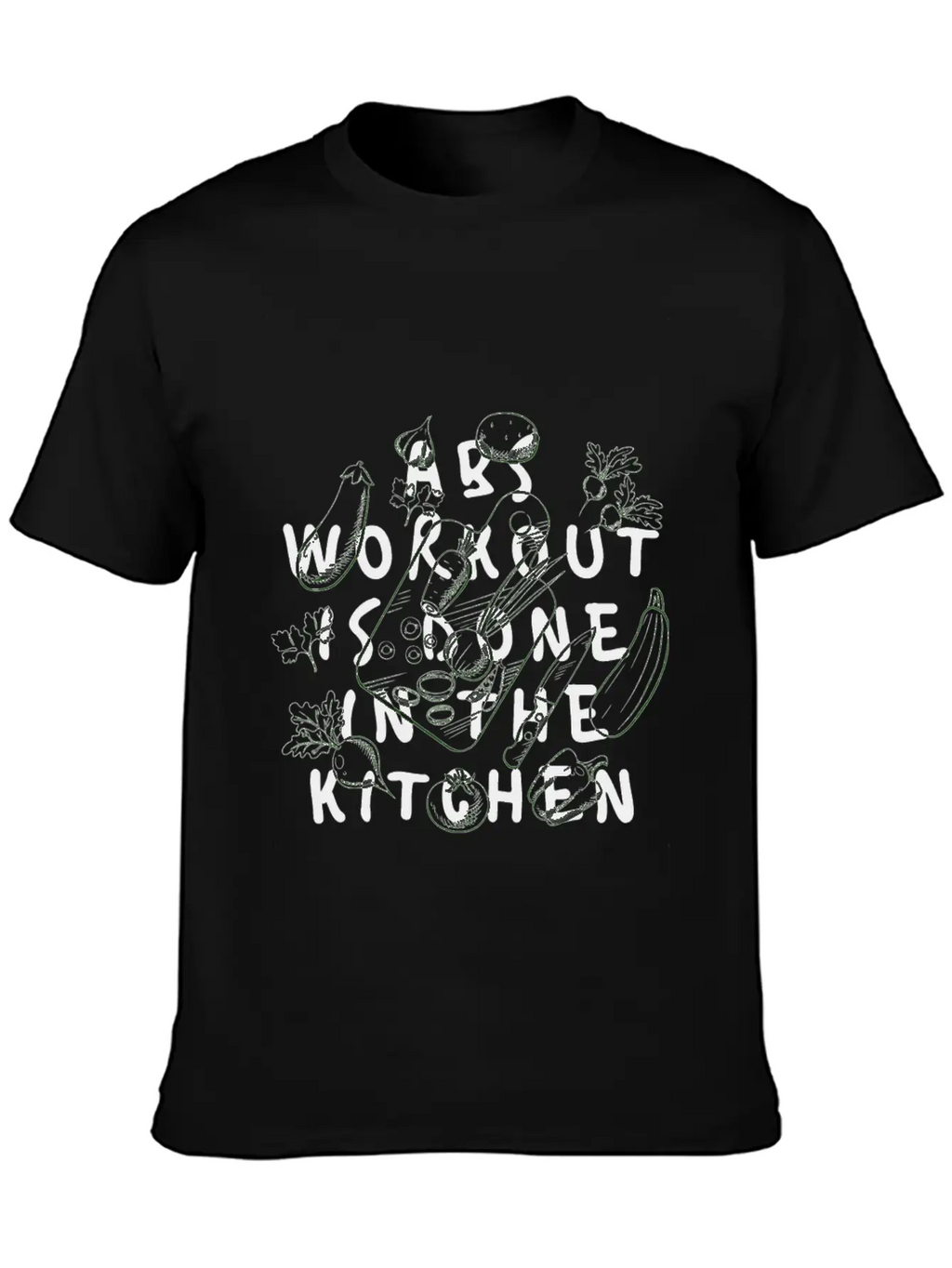 Abs Workout Classic Fit Graphic Tee For Daily Comfort – Unisex Cotton Shirt