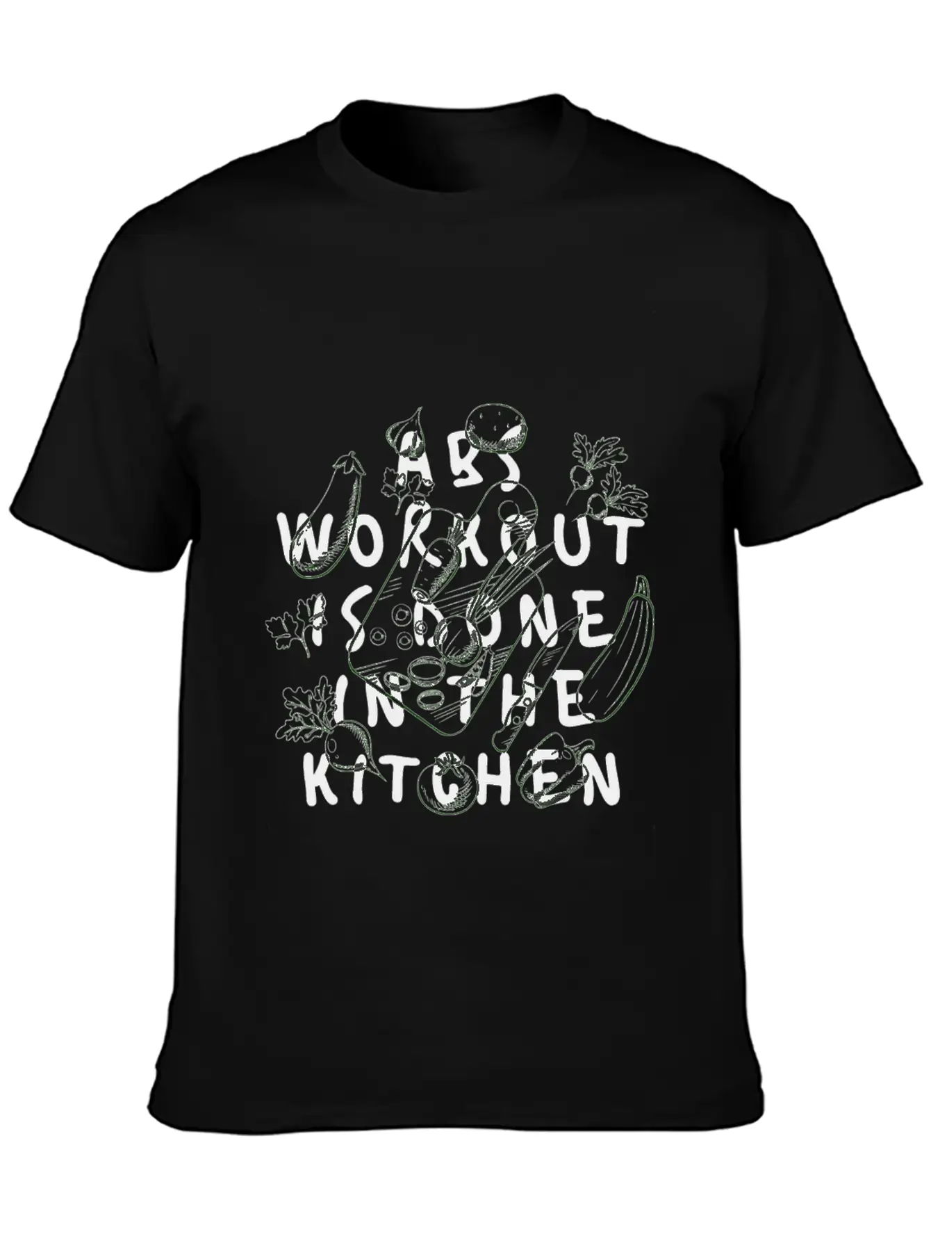 Abs Workout Classic Fit Graphic Tee For Daily Comfort – Unisex Cotton Shirt