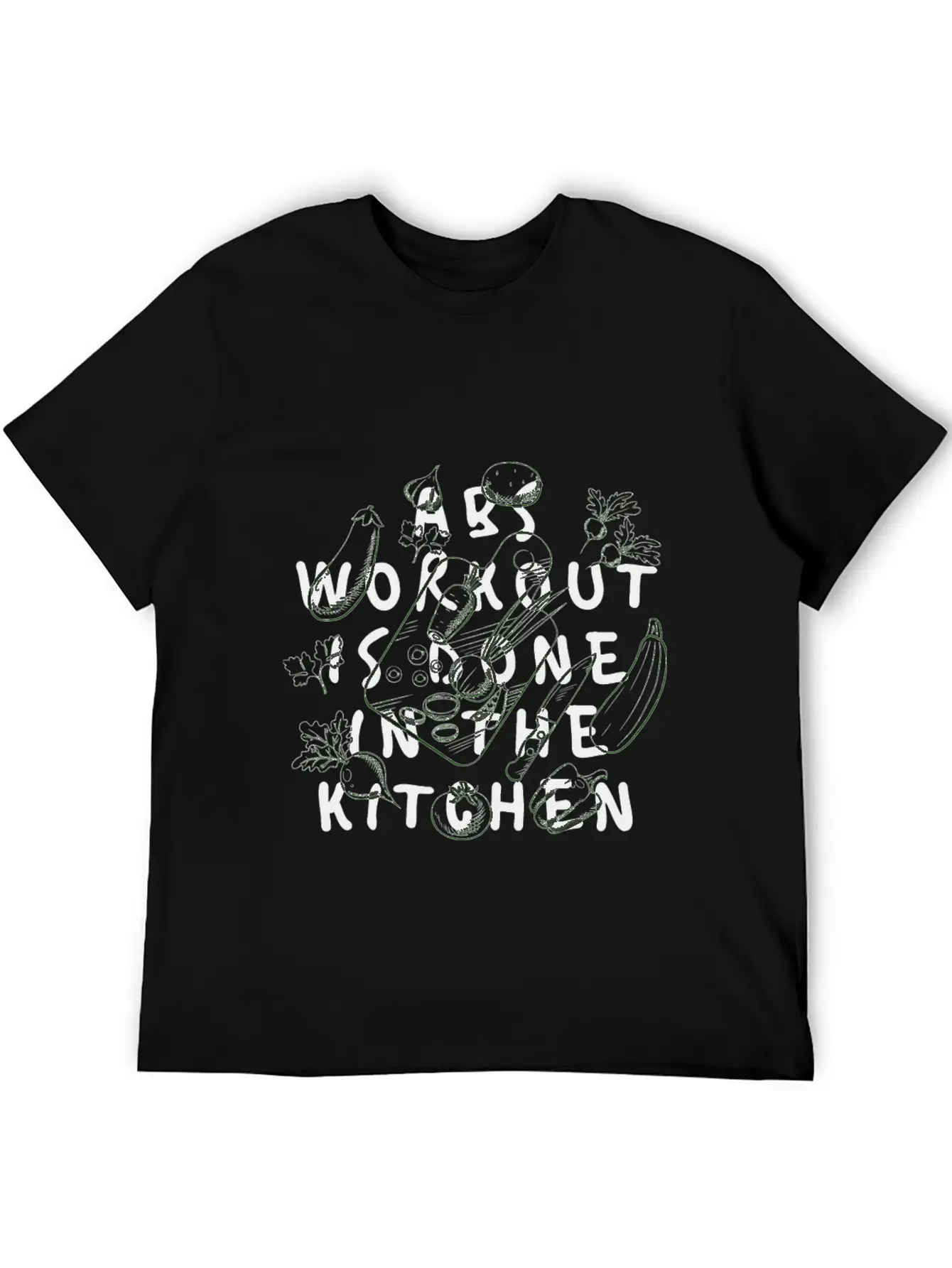 Abs Workout Classic Fit Graphic Tee For Daily Comfort – Unisex Cotton Shirt