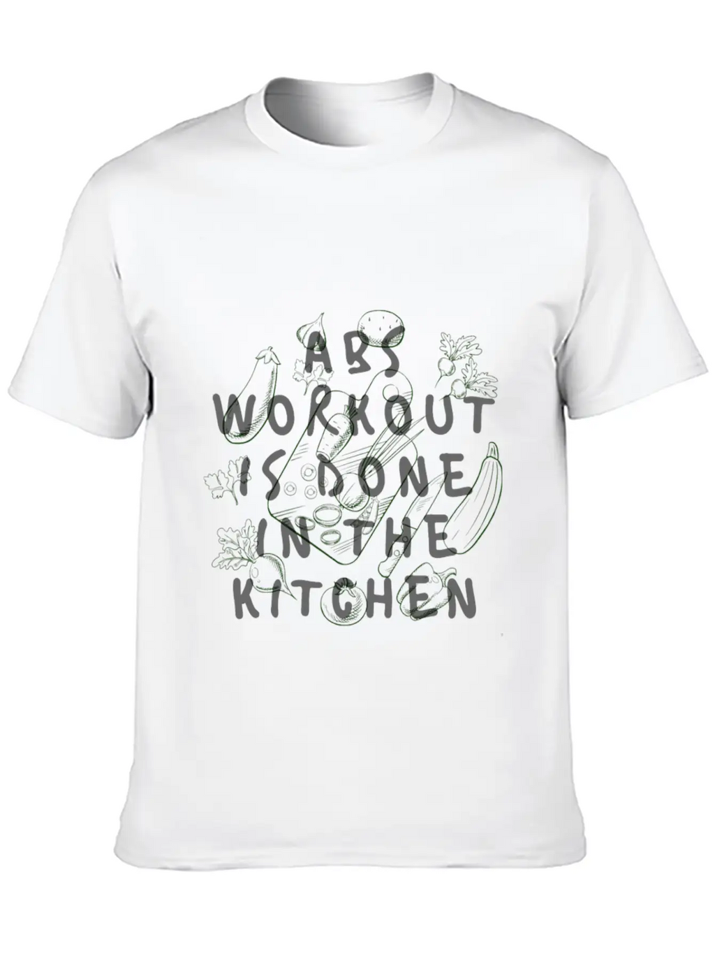 Abs Workout Classic Fit Graphic Tee For Daily Comfort – Unisex Cotton Shirt