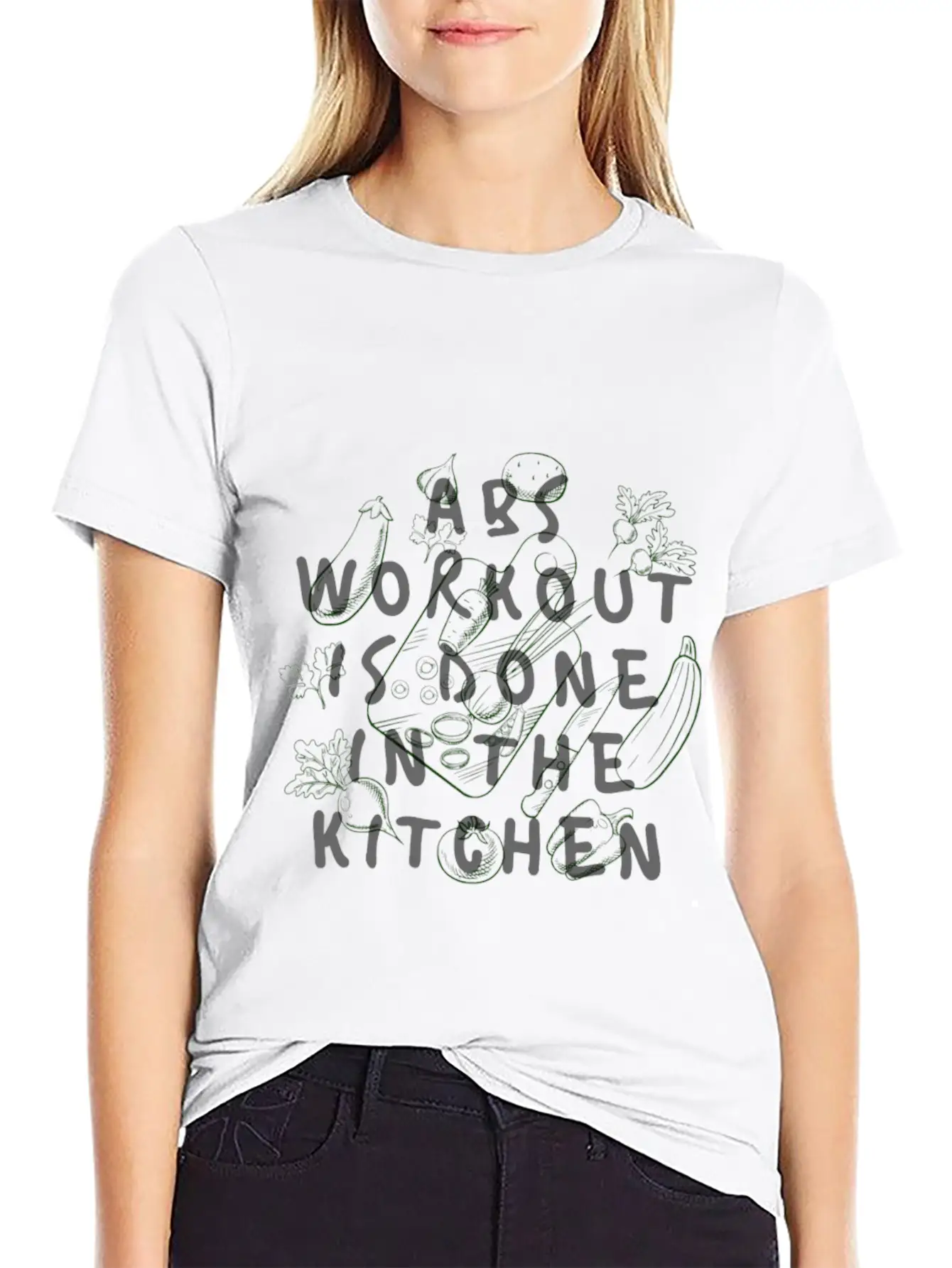Abs Workout Classic Fit Graphic Tee For Daily Comfort – Unisex Cotton Shirt