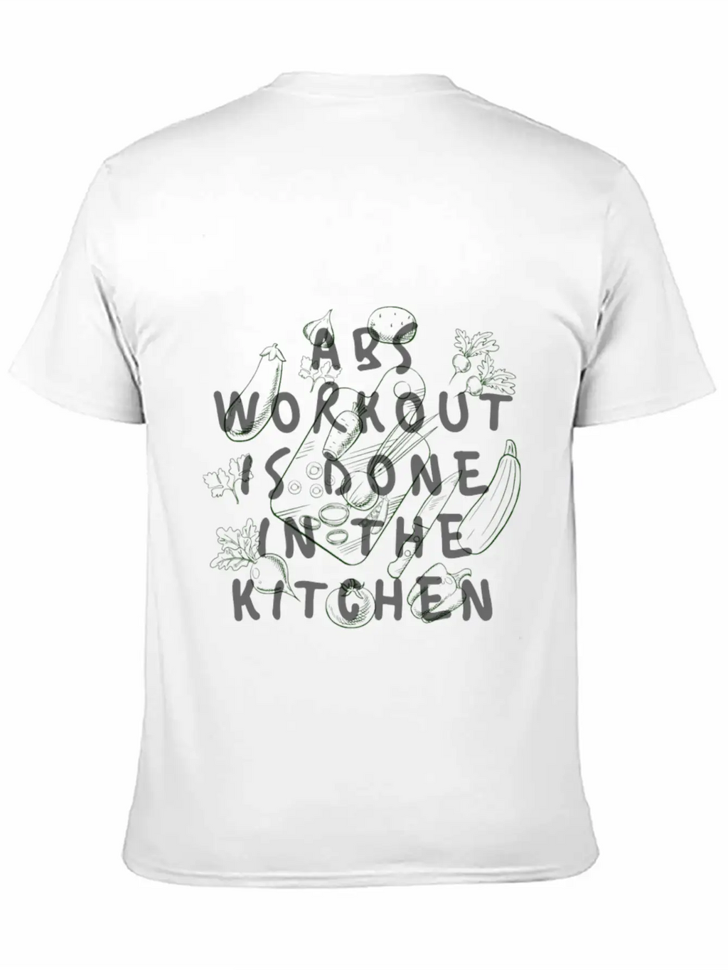 Abs Workout Classic Fit Graphic Tee For Daily Comfort – Unisex Cotton Shirt