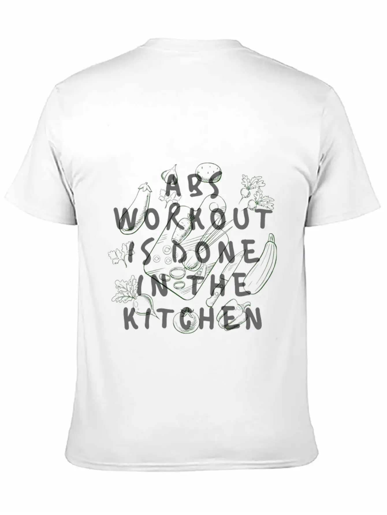Abs Workout Classic Fit Graphic Tee For Daily Comfort – Unisex Cotton Shirt