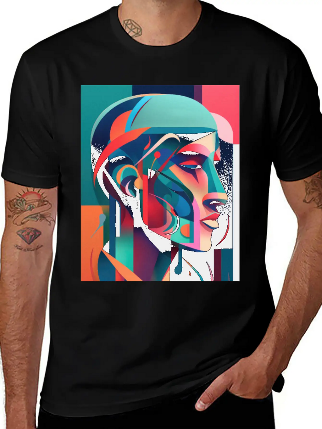 Abstract Face Art - Powerful And Impactful Unisex Casual T-Shirt – Clean Design For Daily Comfort