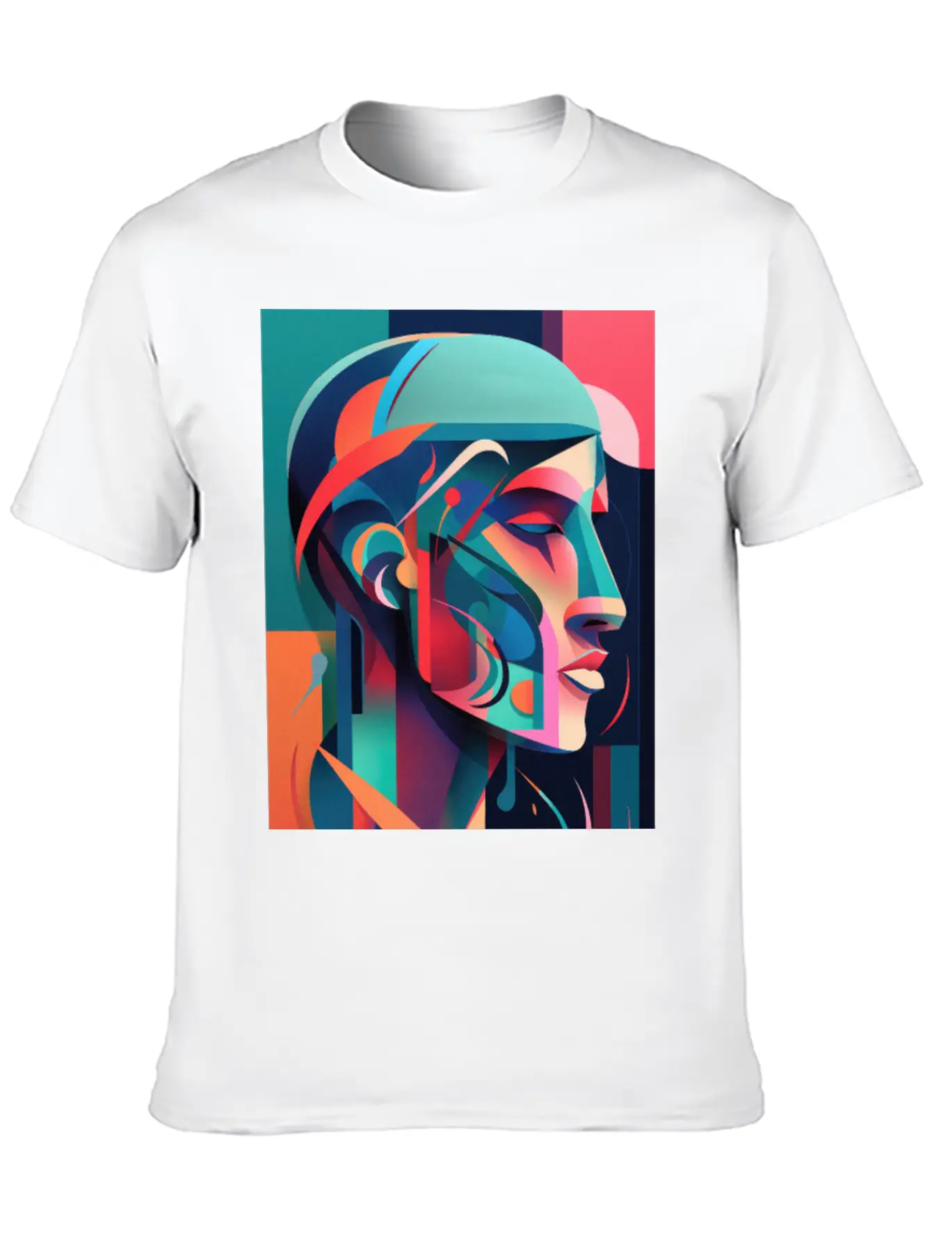 Abstract Face Art - Powerful And Impactful Unisex Casual T-Shirt – Clean Design For Daily Comfort