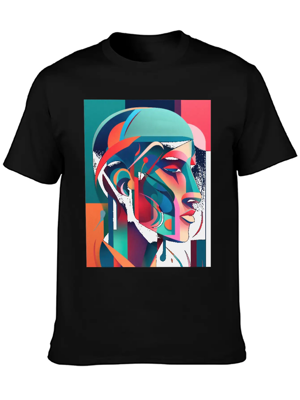 Abstract Face Art - Powerful And Impactful Unisex Casual T-Shirt – Clean Design For Daily Comfort