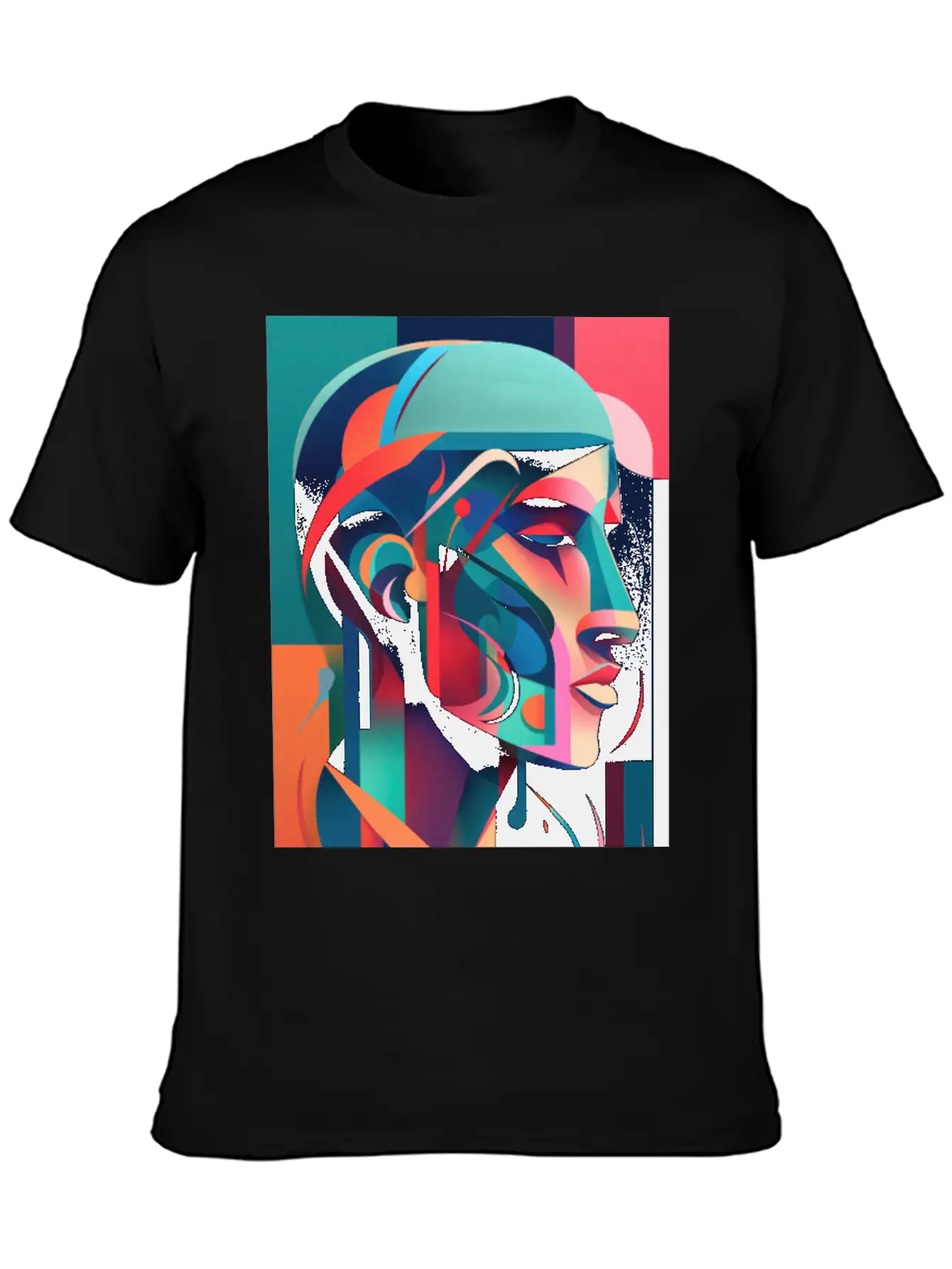 Abstract Face Art - Powerful And Impactful Unisex Casual T-Shirt – Clean Design For Daily Comfort
