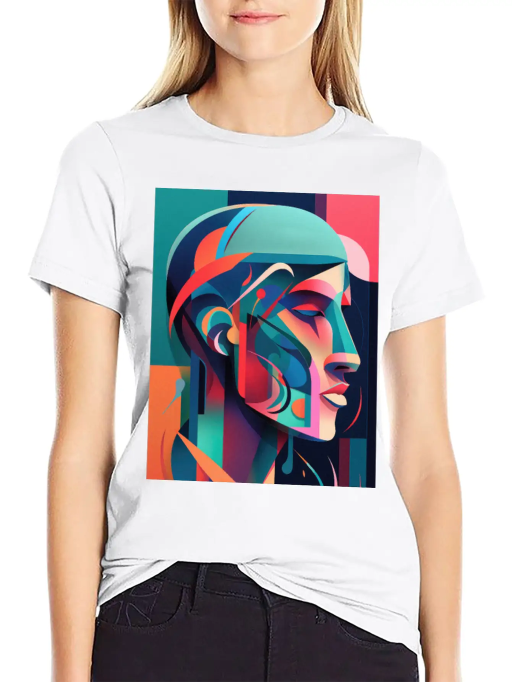 Abstract Face Art - Powerful And Impactful Unisex Casual T-Shirt – Clean Design For Daily Comfort