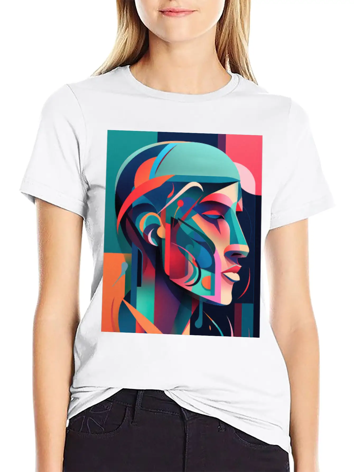 Abstract Face Art - Powerful And Impactful Unisex Casual T-Shirt – Clean Design For Daily Comfort