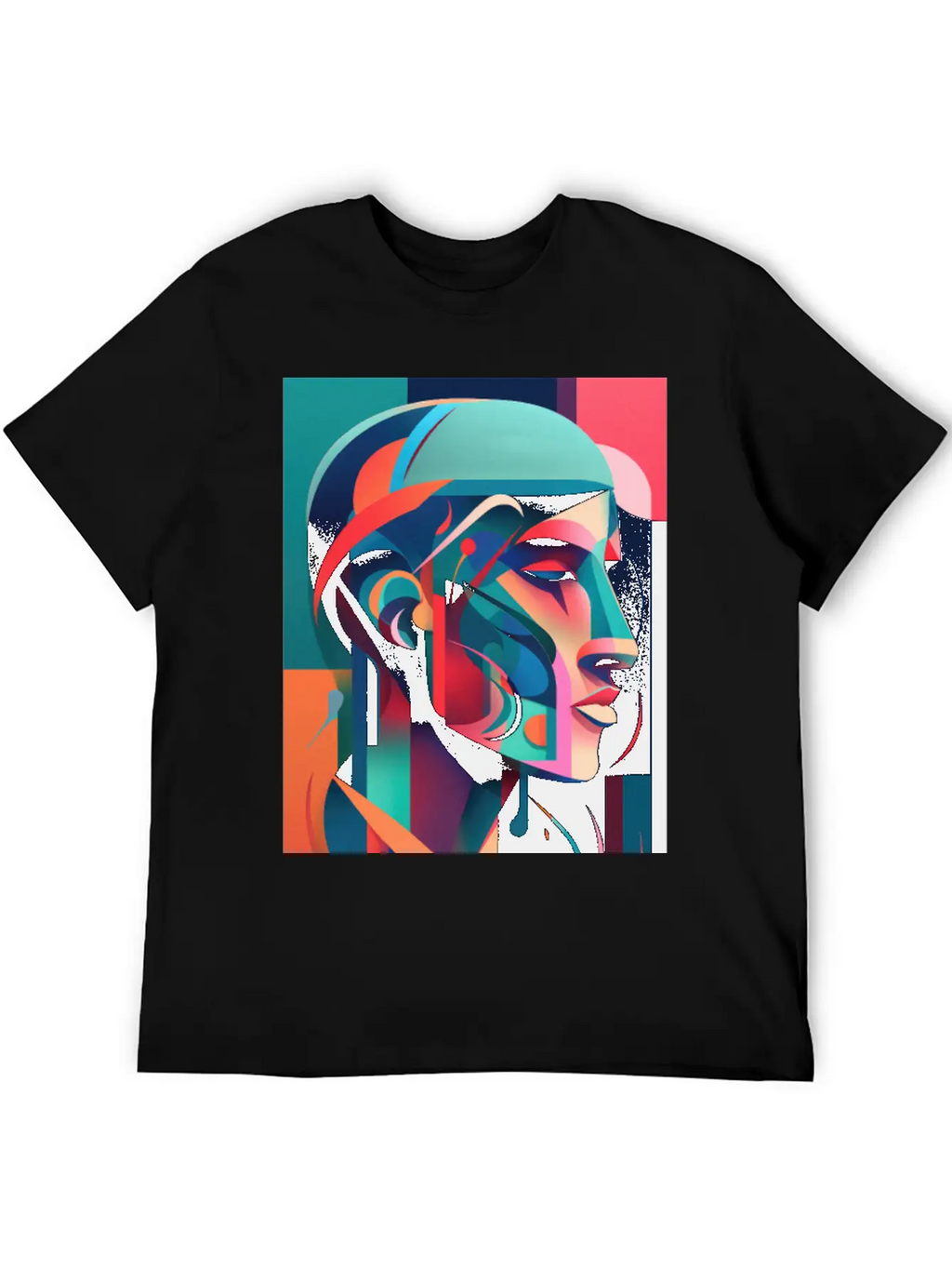 Abstract Face Art - Powerful And Impactful Unisex Casual T-Shirt – Clean Design For Daily Comfort