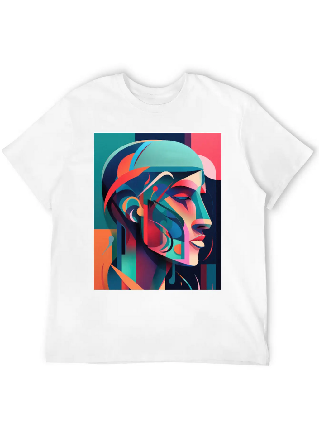 Abstract Face Art - Powerful And Impactful Unisex Casual T-Shirt – Clean Design For Daily Comfort