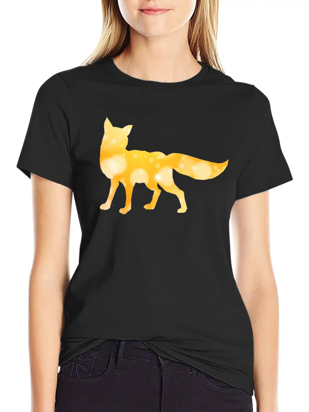 Abstract Fox Breathable Soft Cotton T-Shirt – Timeless Casual Look