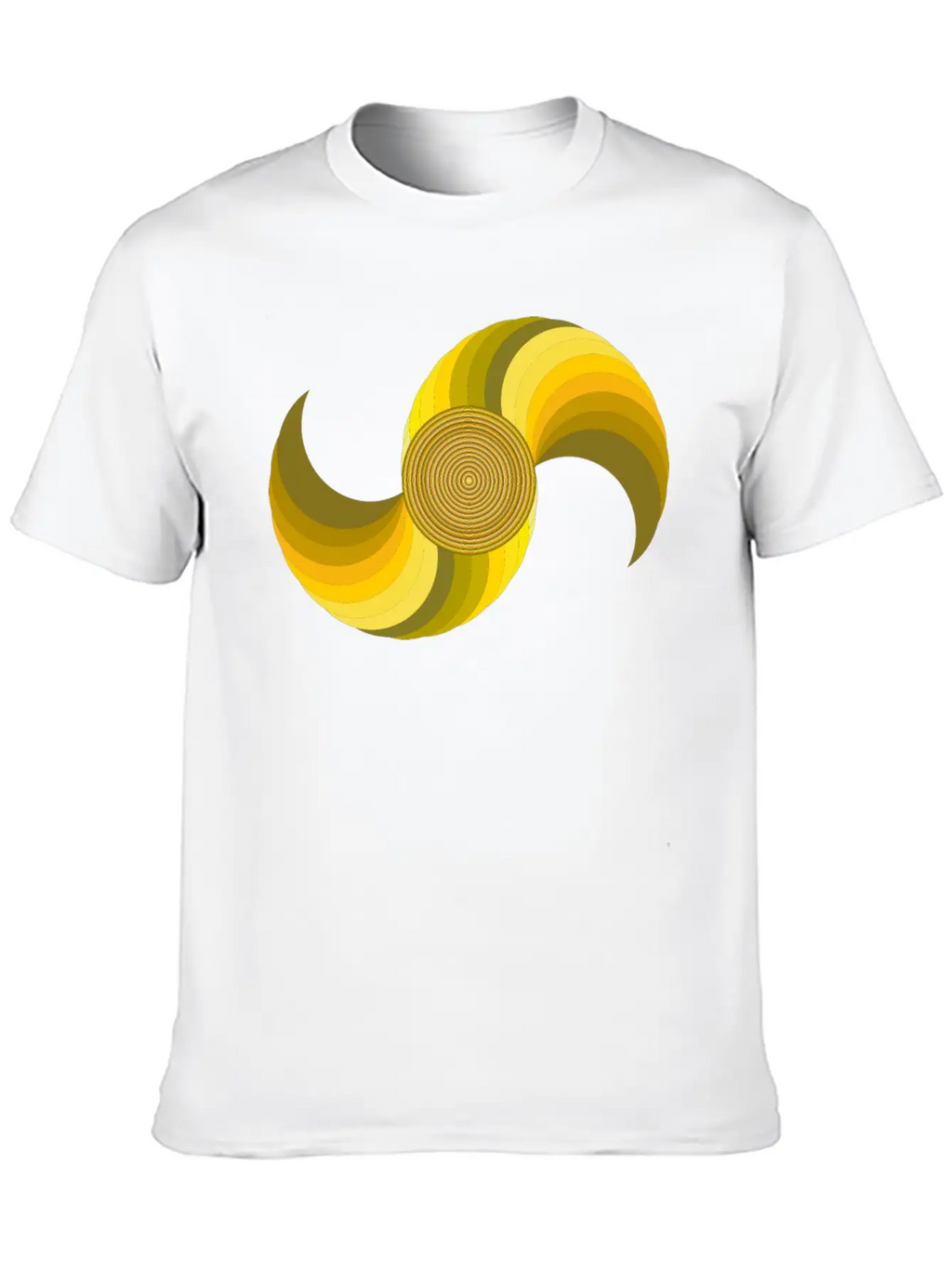 Abstract Gradient Classic Crew Neck Graphic Tee – Everyday Minimal Look