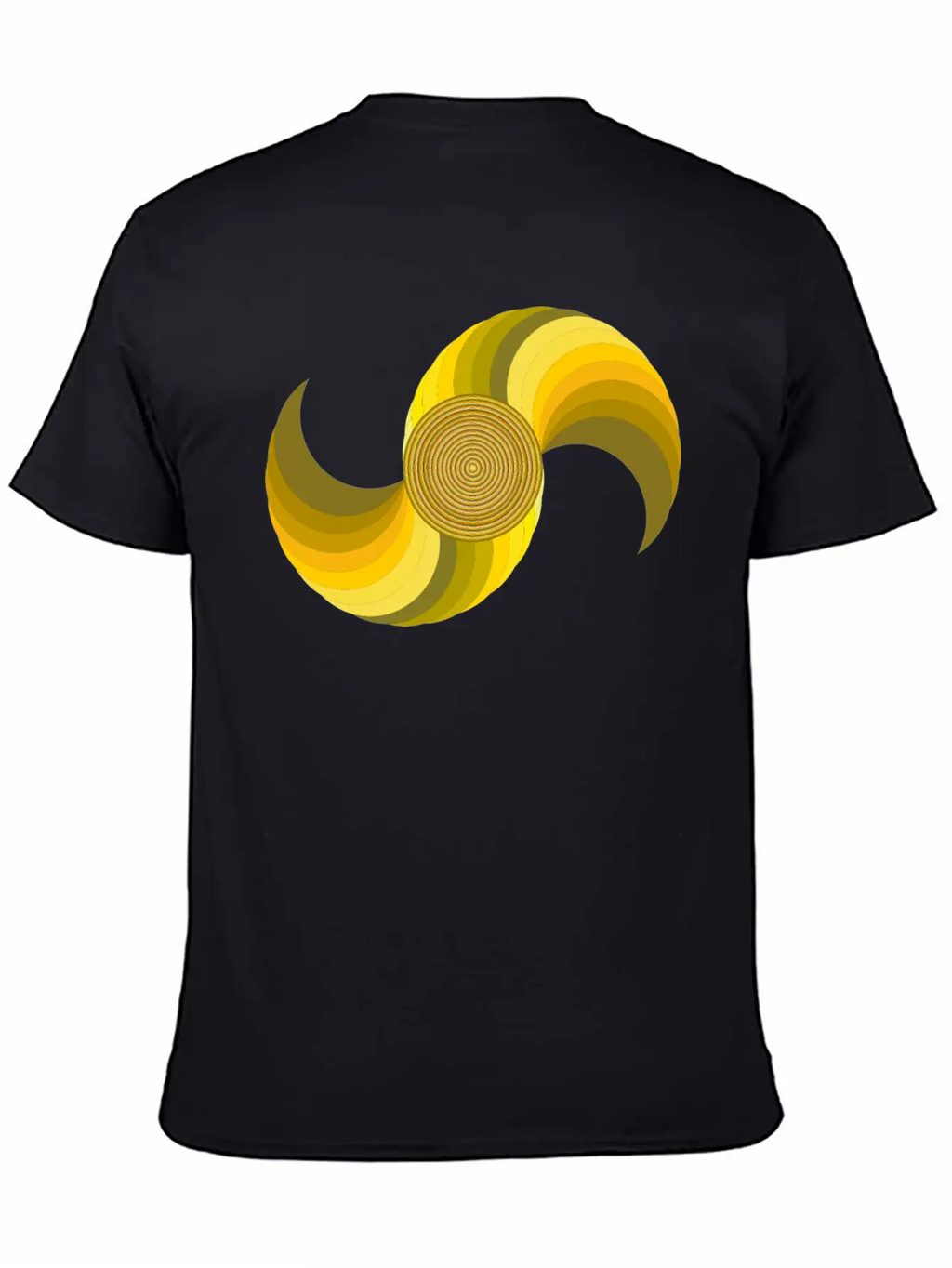 Abstract Gradient Classic Crew Neck Graphic Tee – Everyday Minimal Look