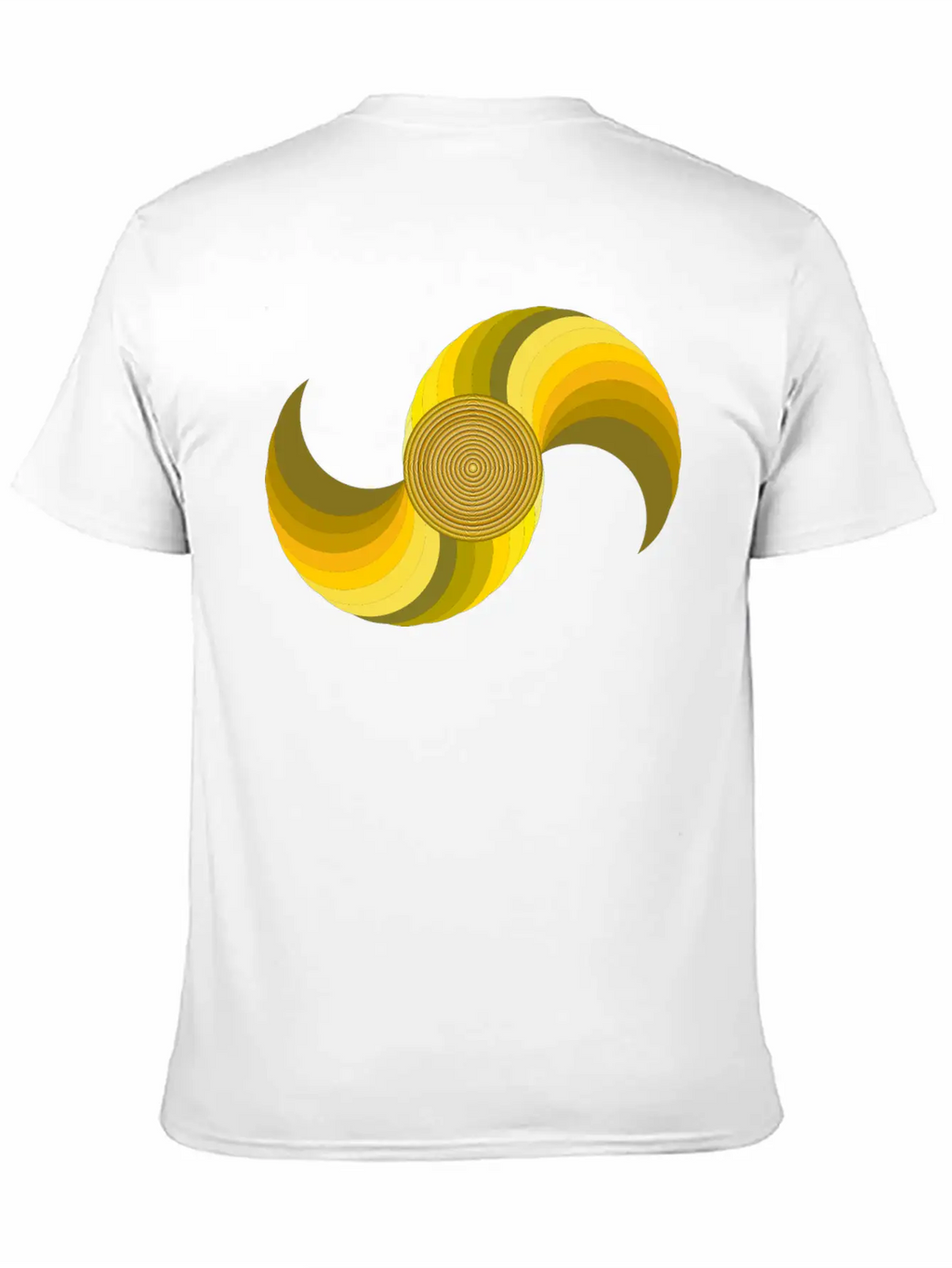 Abstract Gradient Classic Crew Neck Graphic Tee – Everyday Minimal Look