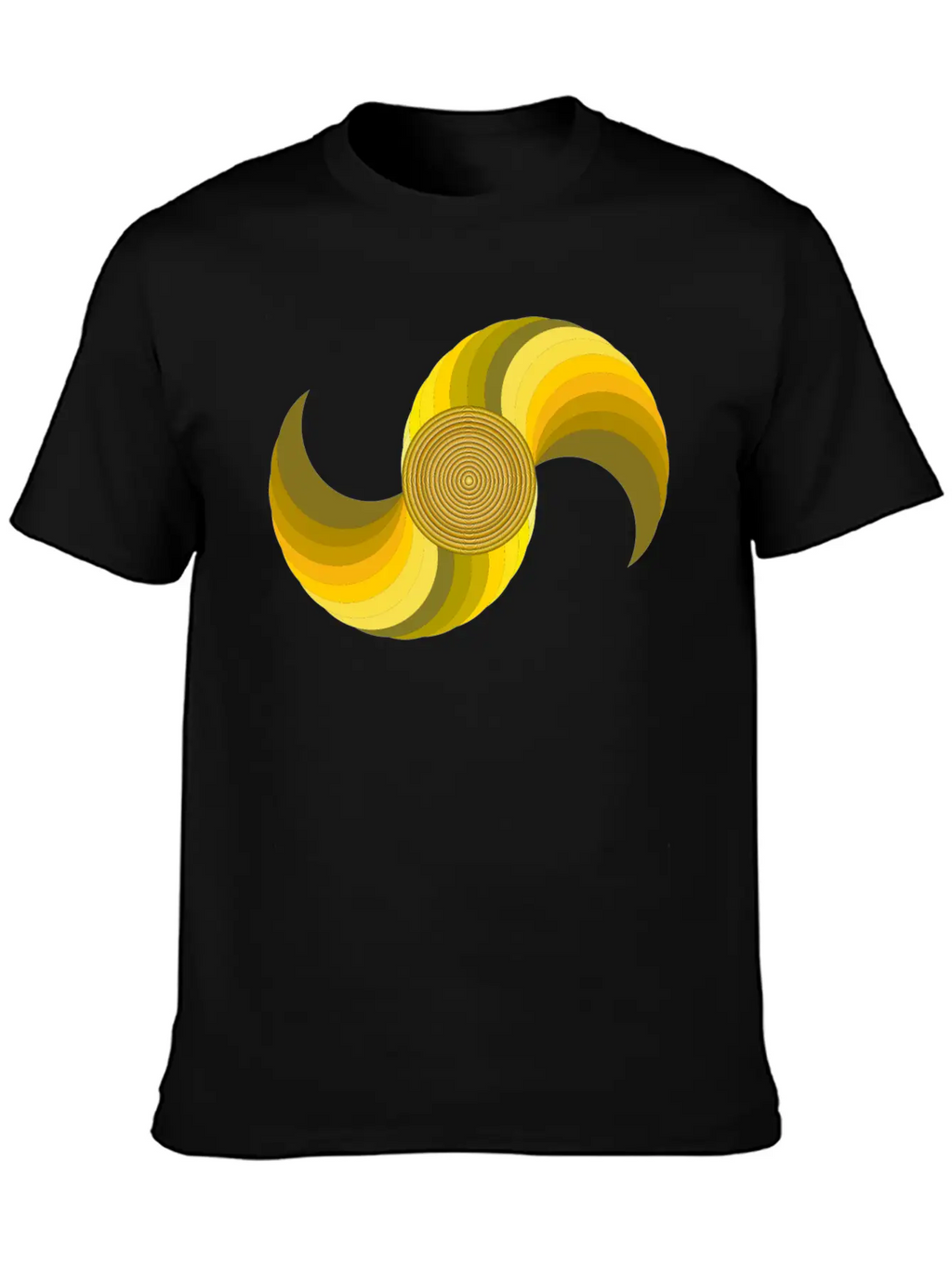 Abstract Gradient Classic Crew Neck Graphic Tee – Everyday Minimal Look