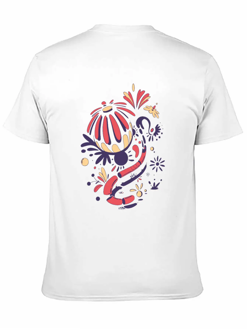 Abstract Lilies Classic Fit Graphic Tee For Daily Comfort – Unisex Cotton Shirt