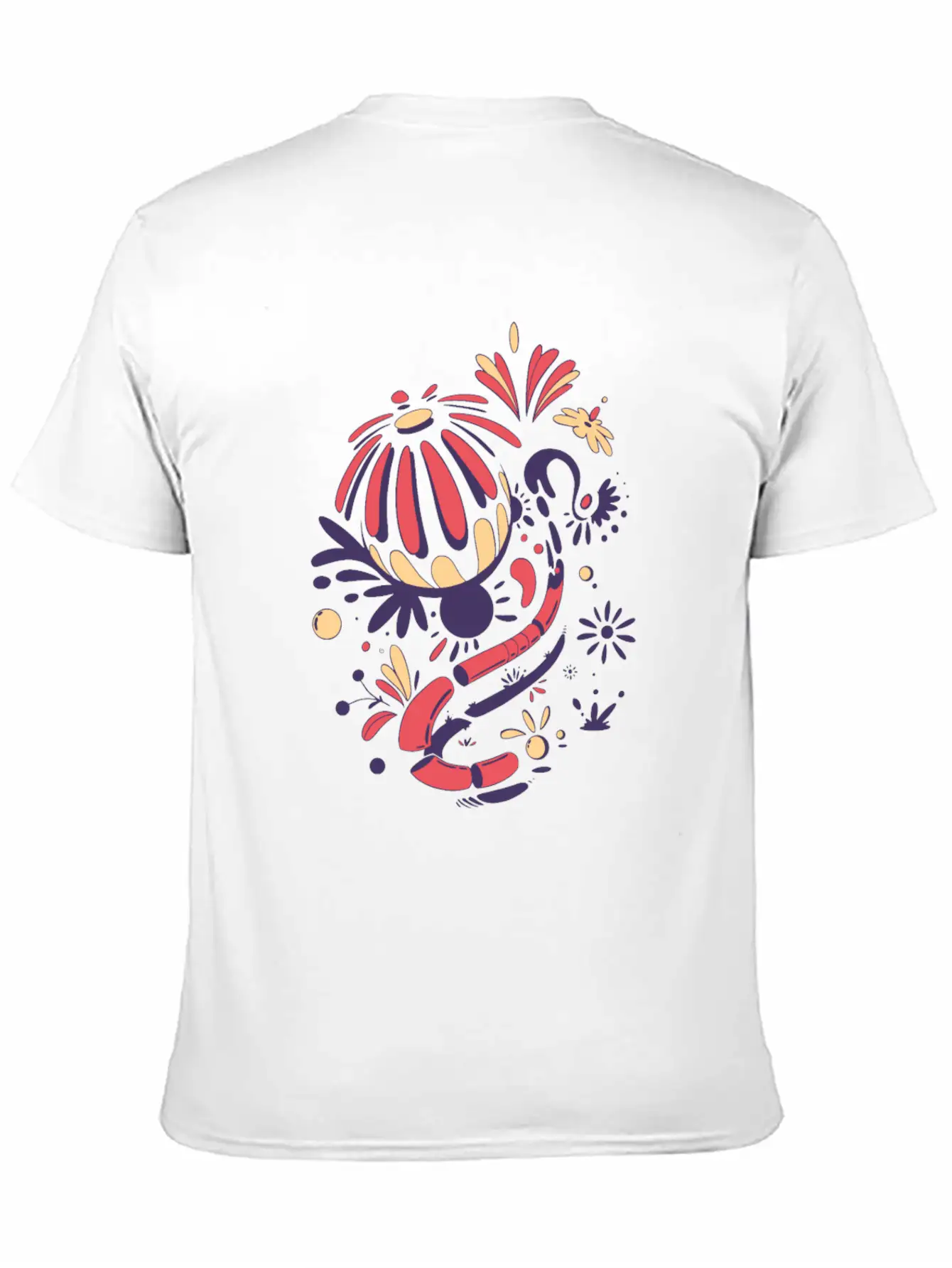 Abstract Lilies Classic Fit Graphic Tee For Daily Comfort – Unisex Cotton Shirt