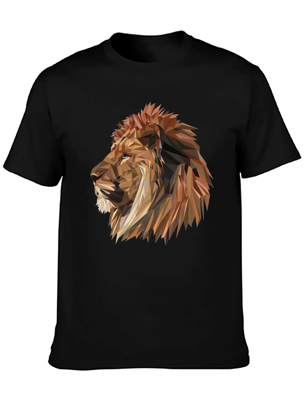 Abstract Lion Classic Fit Graphic Tee For Daily Comfort – Unisex Cotton Shirt