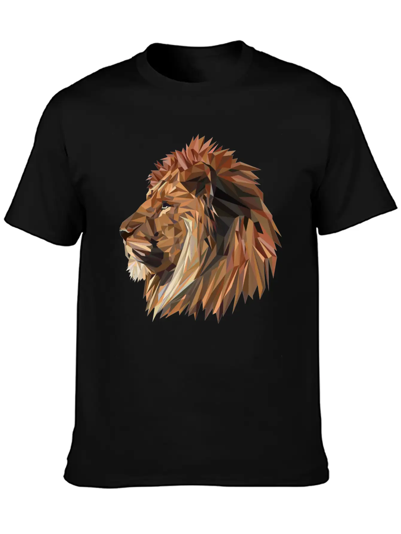 Abstract Lion Classic Fit Graphic Tee For Daily Comfort – Unisex Cotton Shirt