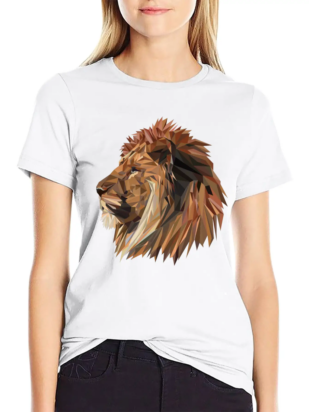 Abstract Lion Classic Fit Graphic Tee For Daily Comfort – Unisex Cotton Shirt