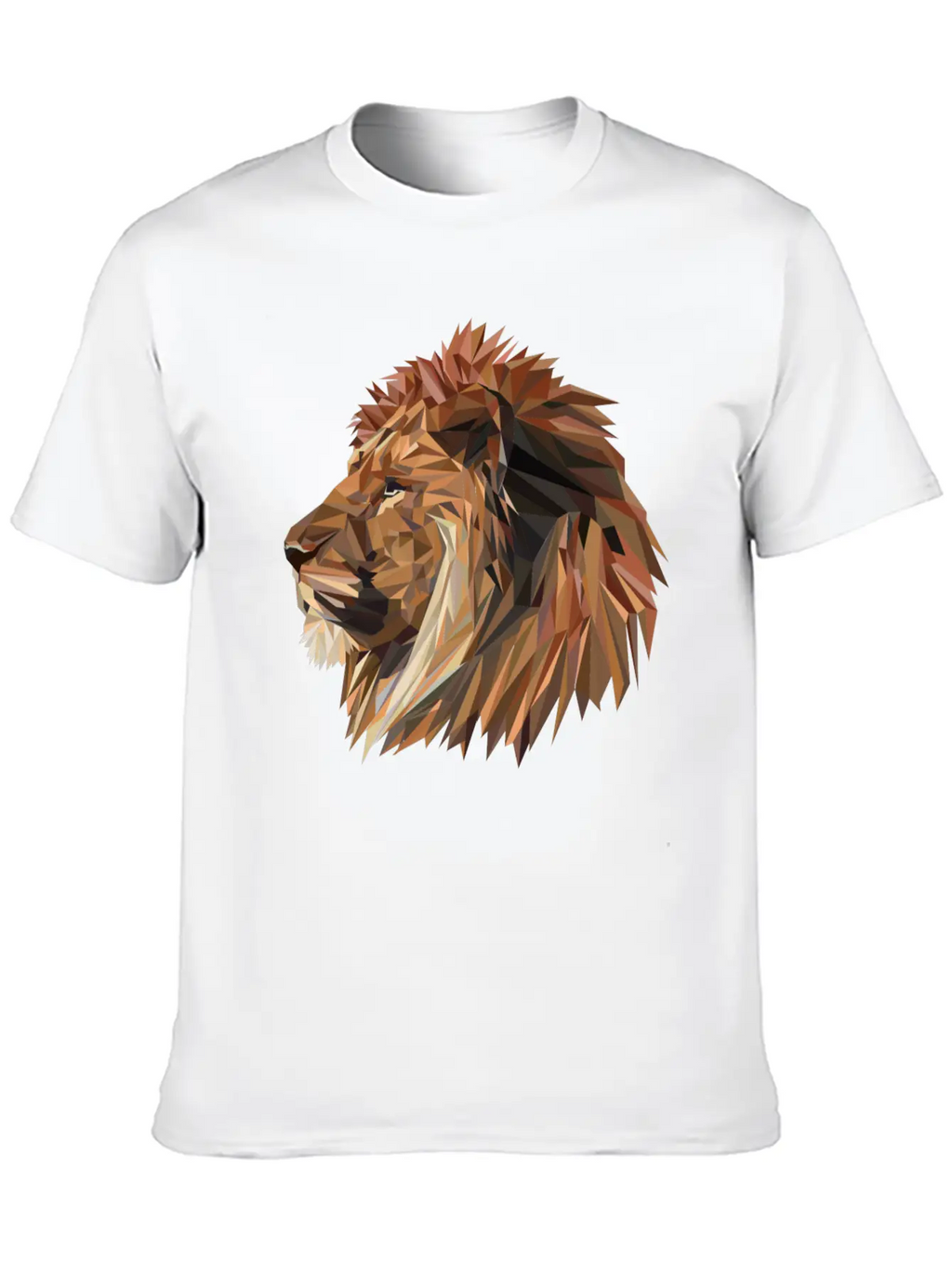 Abstract Lion Classic Fit Graphic Tee For Daily Comfort – Unisex Cotton Shirt