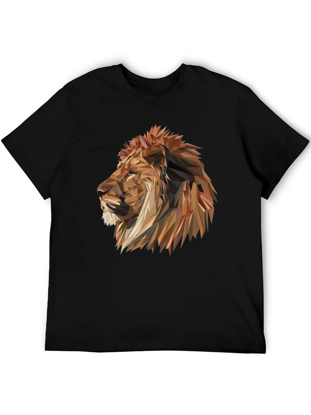 Abstract Lion Classic Fit Graphic Tee For Daily Comfort – Unisex Cotton Shirt