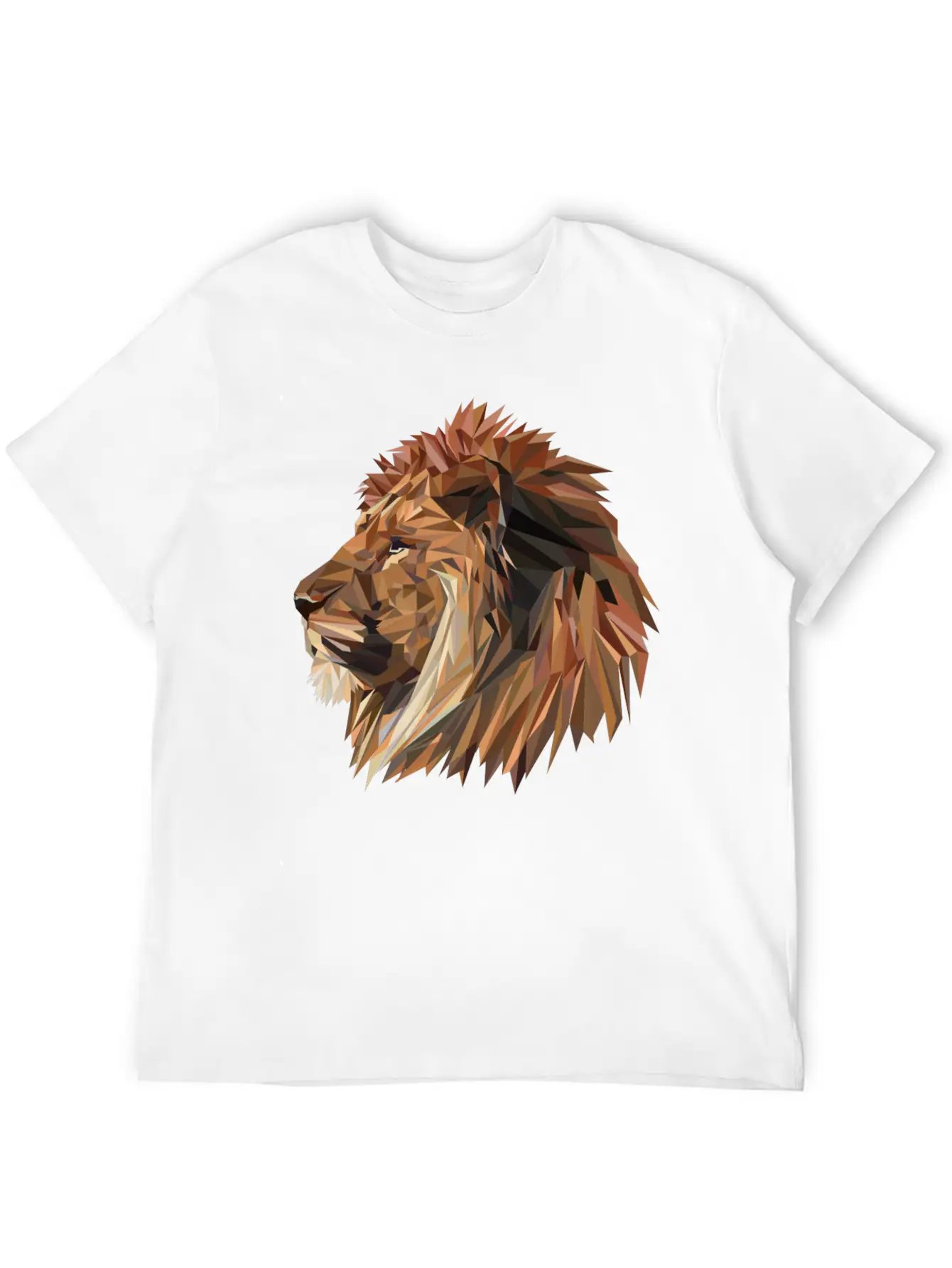 Abstract Lion Classic Fit Graphic Tee For Daily Comfort – Unisex Cotton Shirt