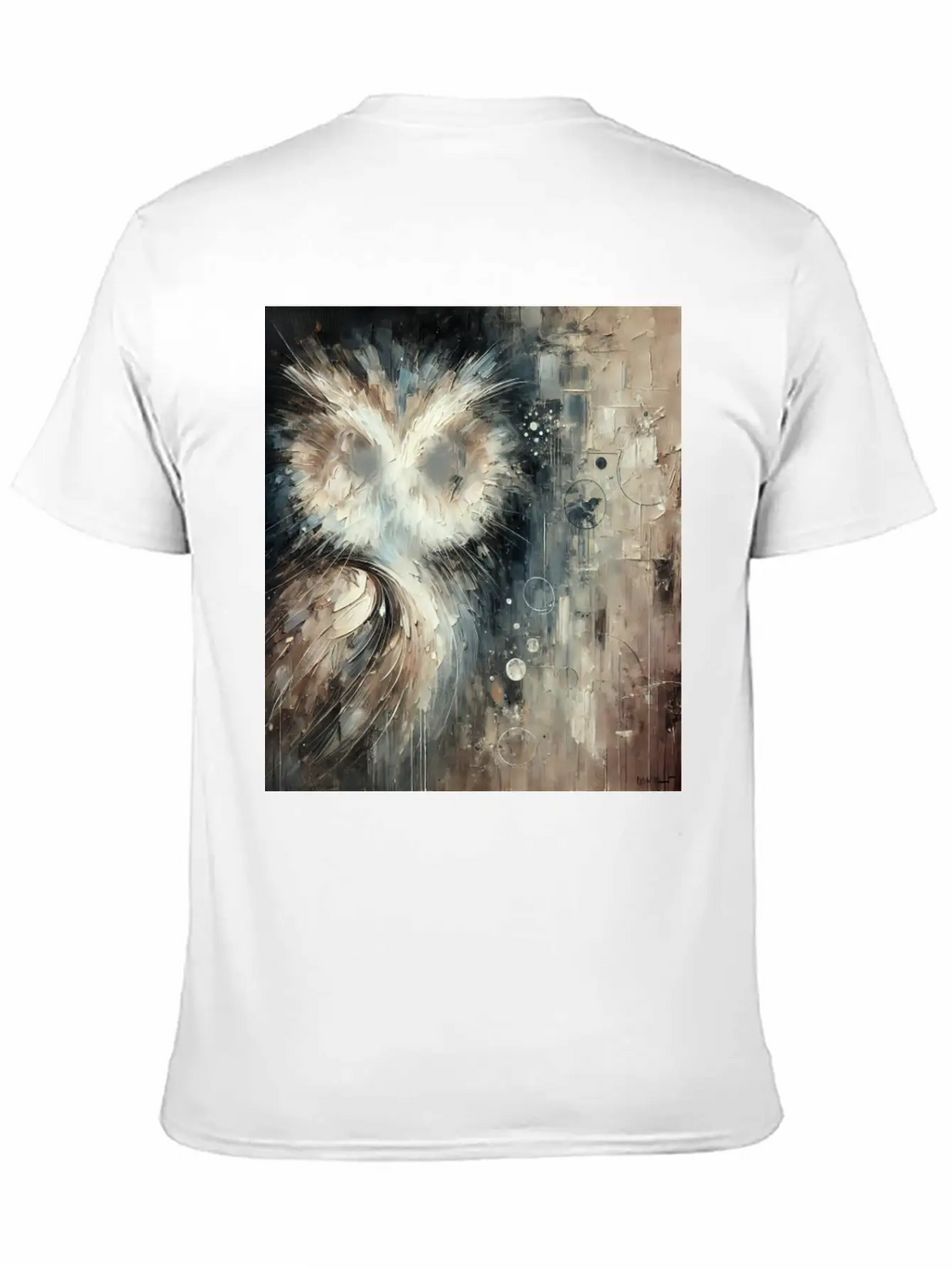 Abstract Owl Unisex Casual T-Shirt – Clean Design For Daily Comfort
