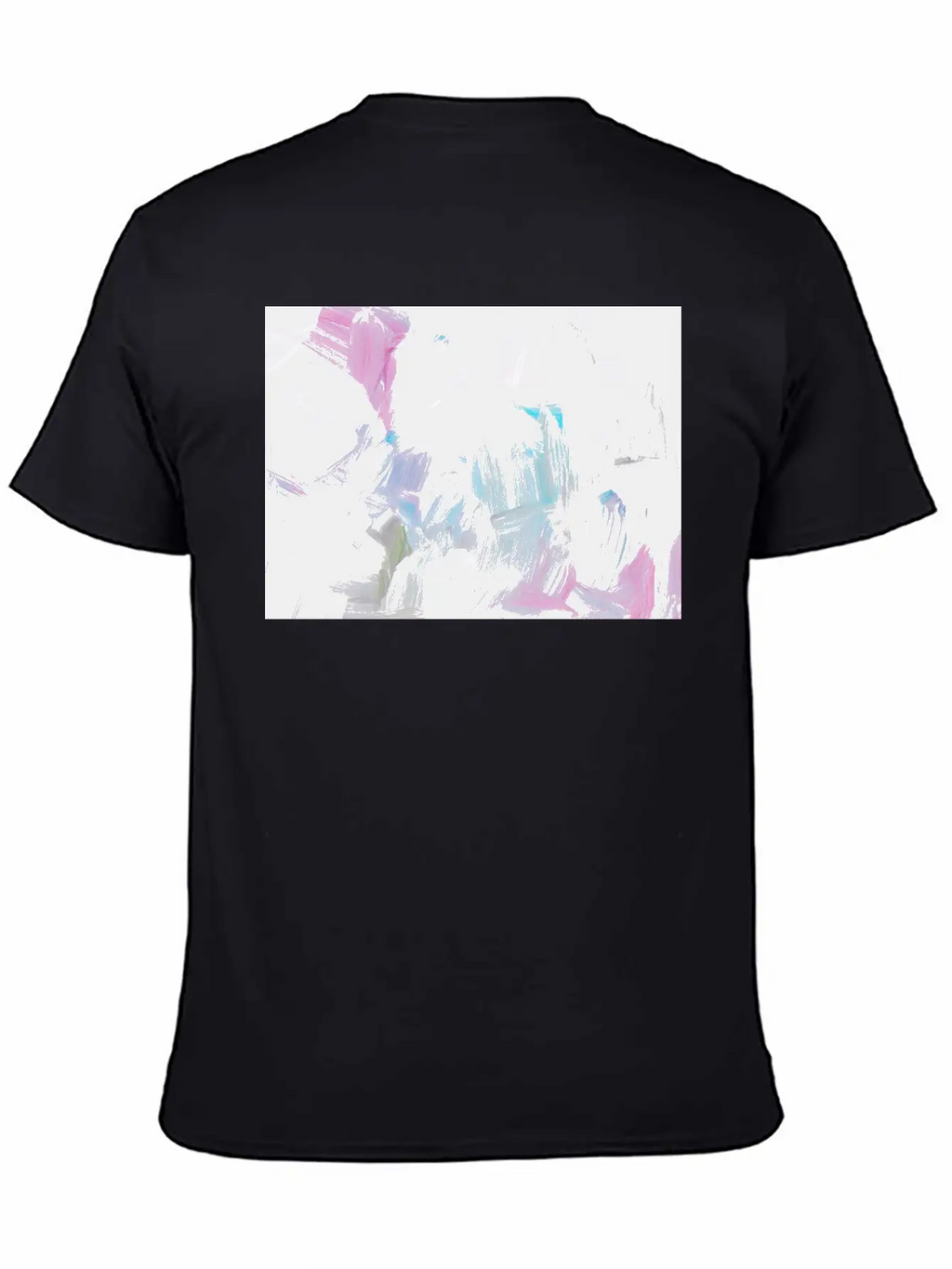 Abstract Pink Pastel Minimalist Painting Classic Crew Neck Graphic Tee – Everyday Minimal Look