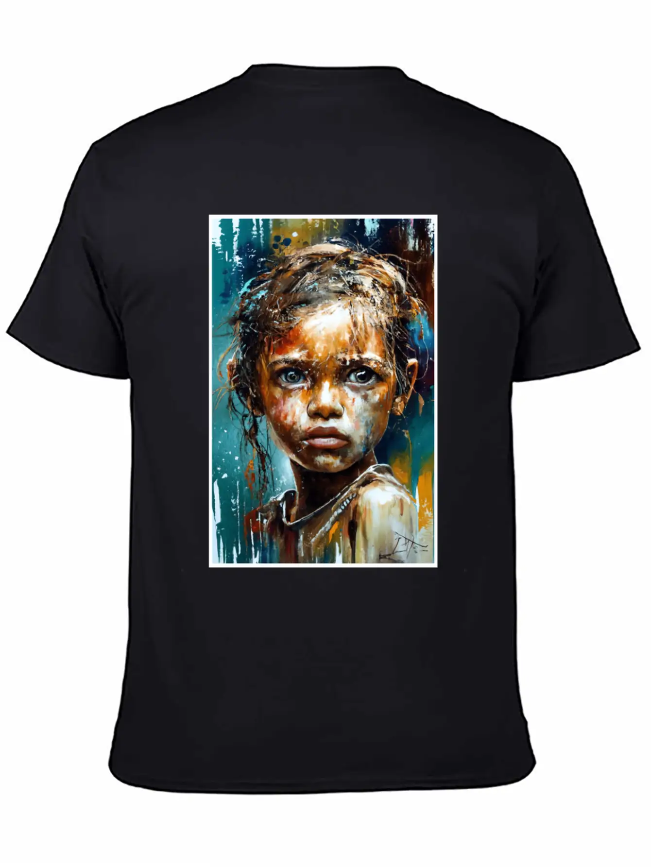 Abstract Sad Girl Unhappy People Sadness Timeless Short Sleeve Tee – Comfy And Minimalist Design