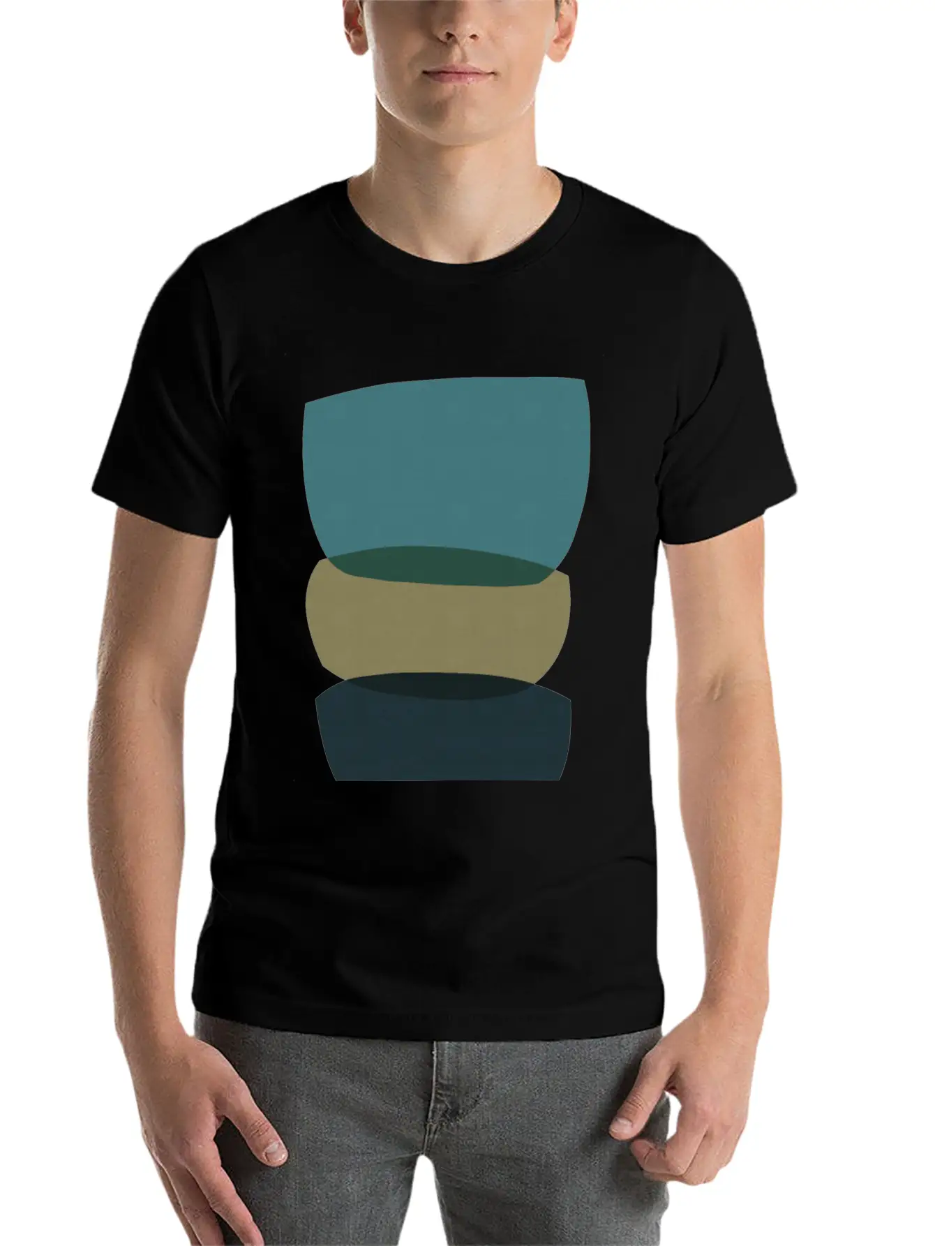 Abstract Shapes 25 Timeless Short Sleeve Tee – Comfy And Minimalist Design