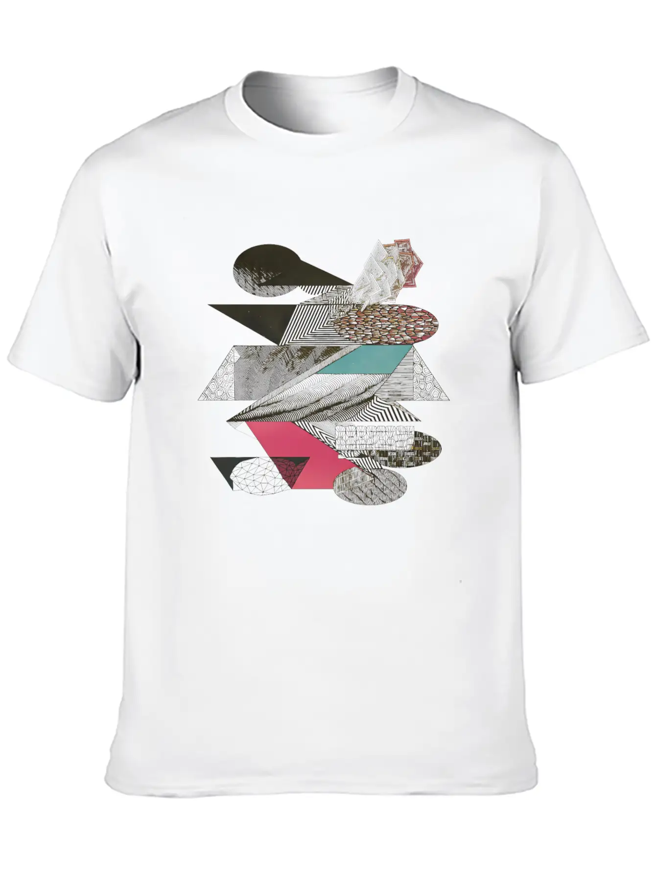Abstract Shapes Maximal Shapes Simple Everyday Graphic Tee – Lightweight Summer Wear