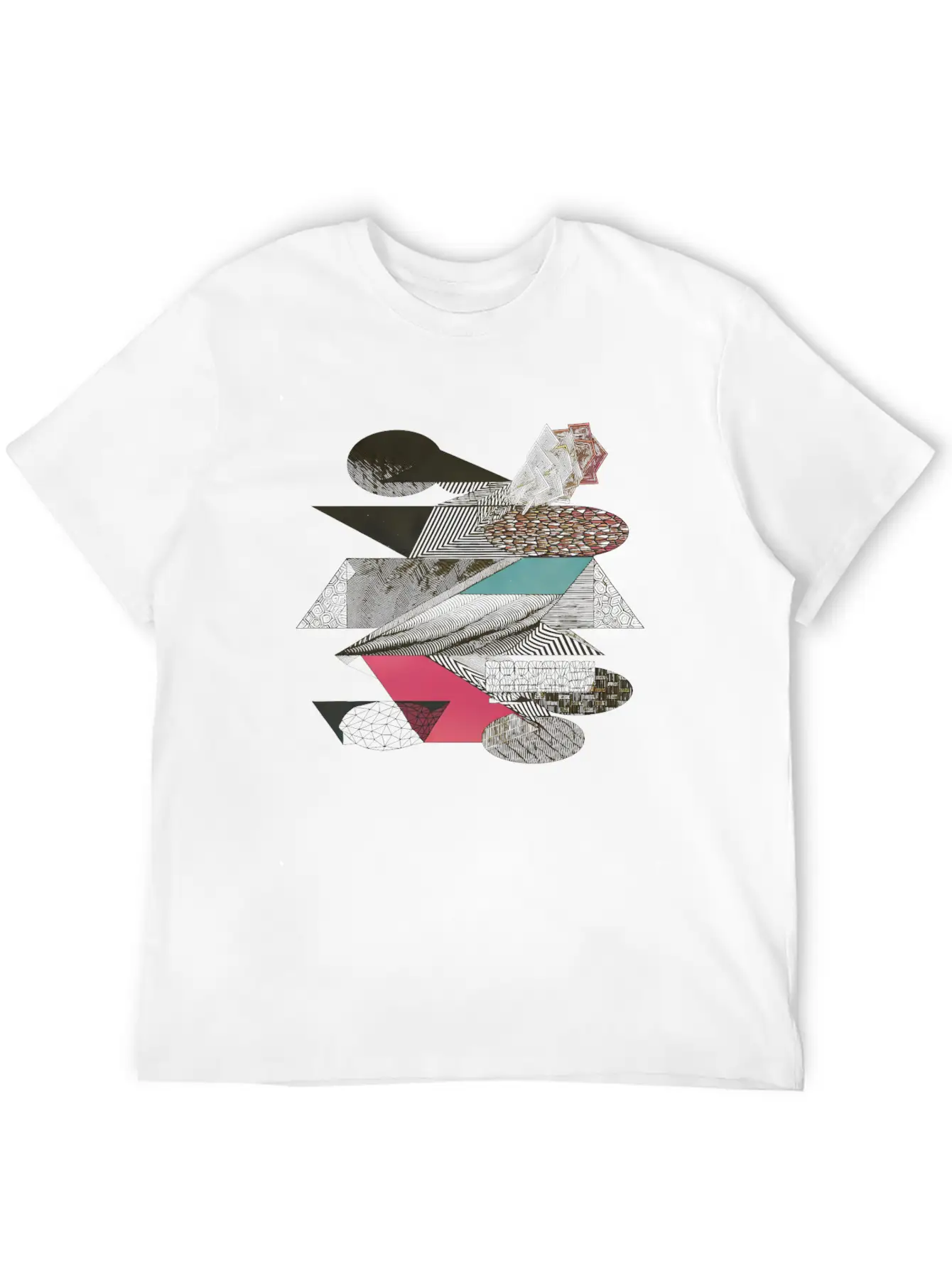 Abstract Shapes Maximal Shapes Simple Everyday Graphic Tee – Lightweight Summer Wear