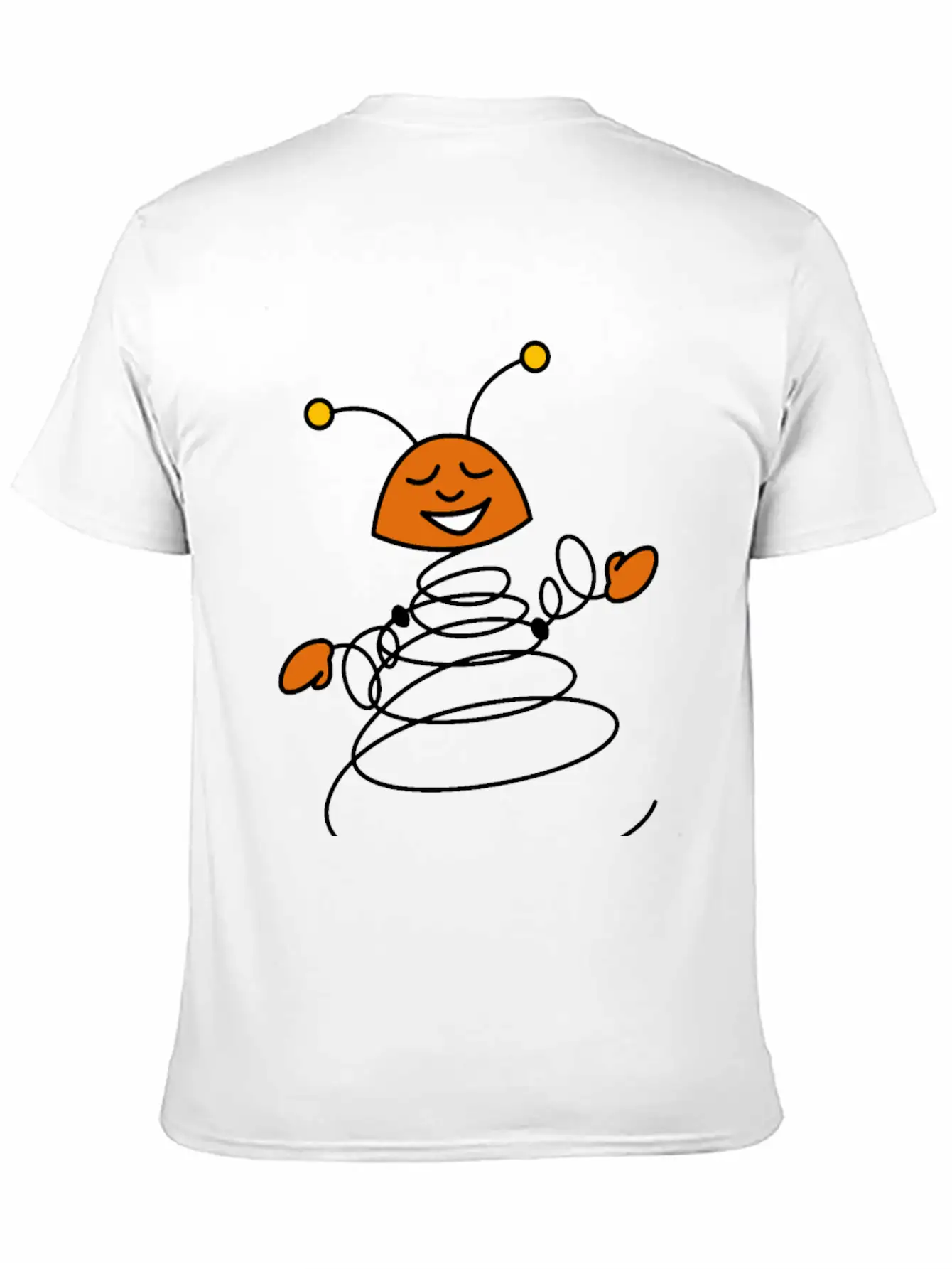 Abstract Spring Character Classic Fit Graphic Tee For Daily Comfort – Unisex Cotton Shirt